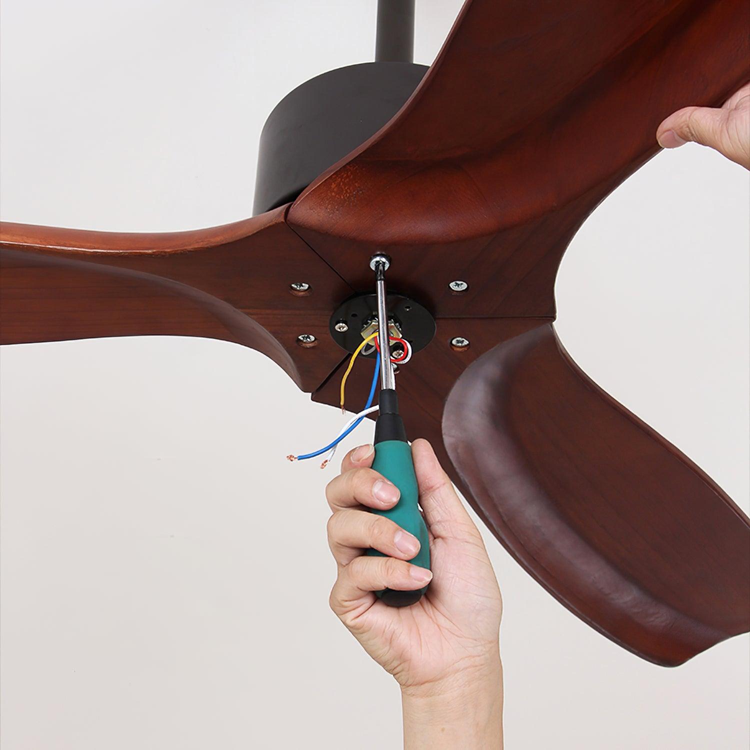 Utalis Elegance Natural Ceiling Fan Light - Letslighting