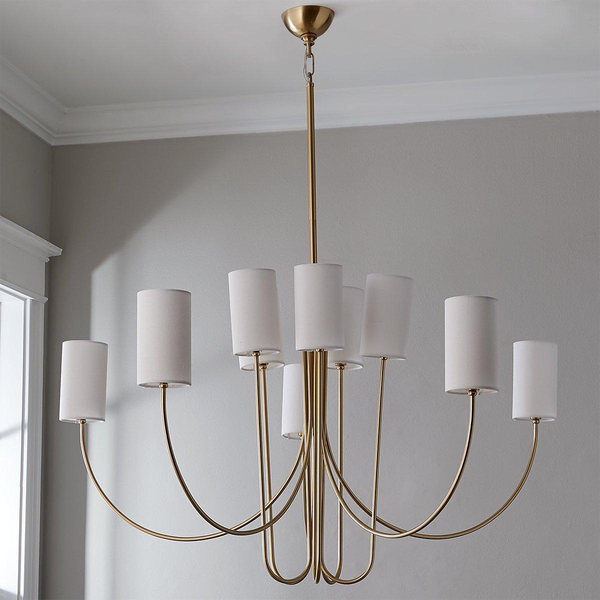 Asolira Vintage Industrial Black Fabric Chandelier - Letslighting