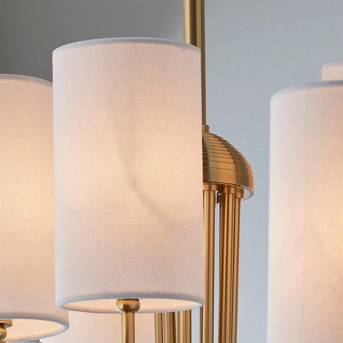 Asolira Vintage Industrial Black Fabric Chandelier - Letslighting