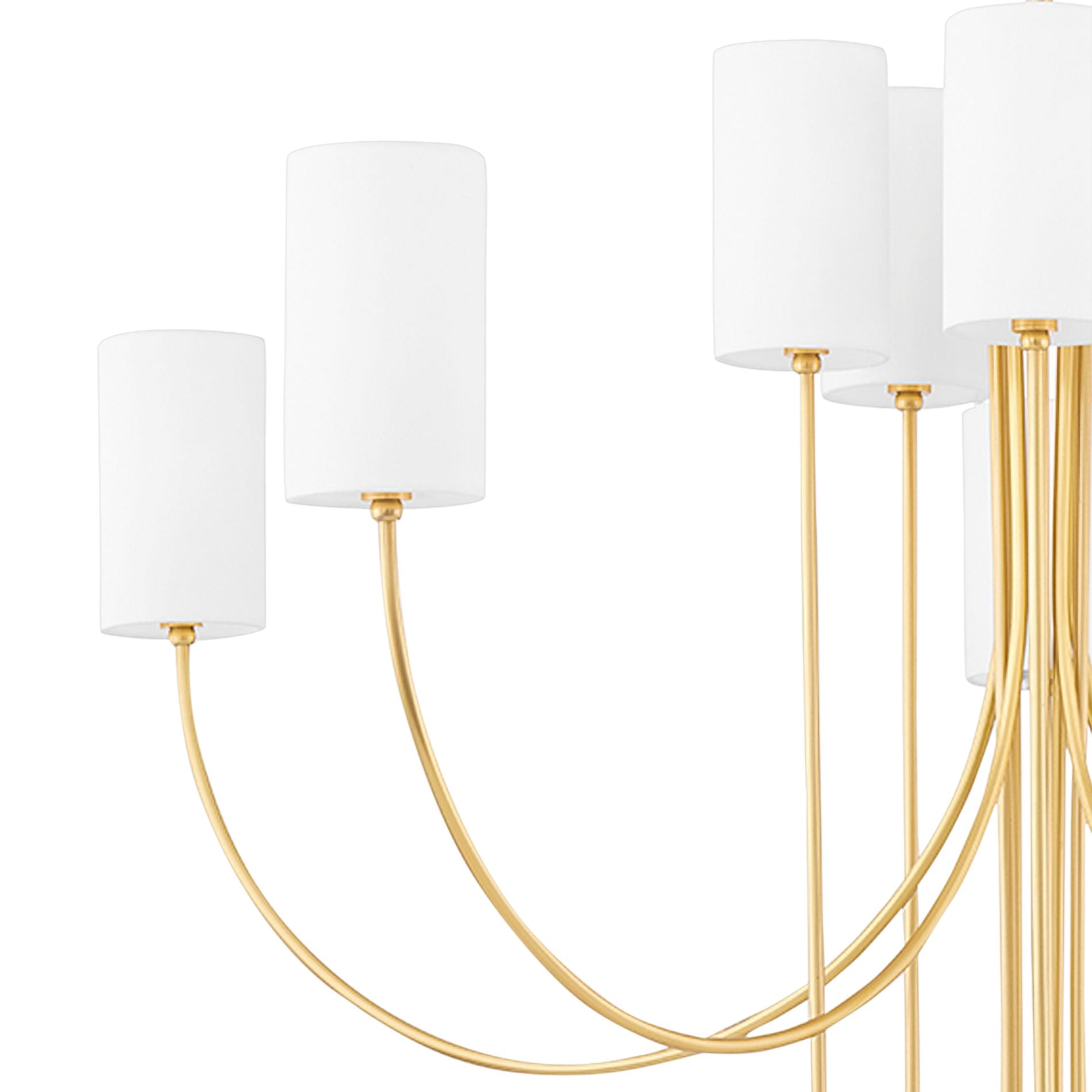 Asolira Vintage Industrial Black Fabric Chandelier - Letslighting