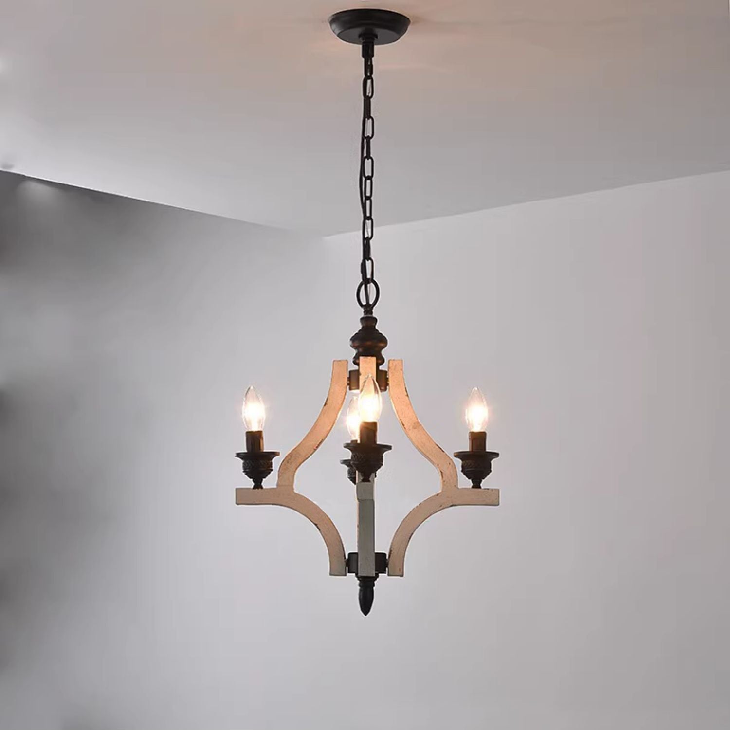 Ephaos Vintage Industrial Wooden Chandelier - Letslighting