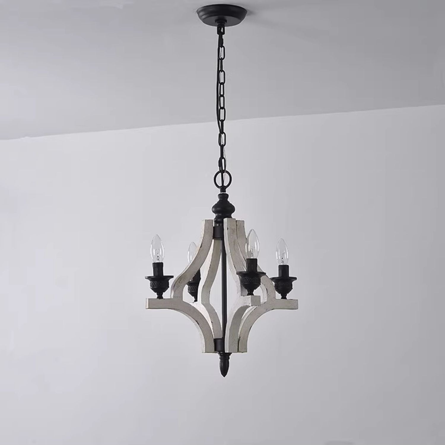Ephaos Vintage Industrial Wooden Chandelier - Letslighting