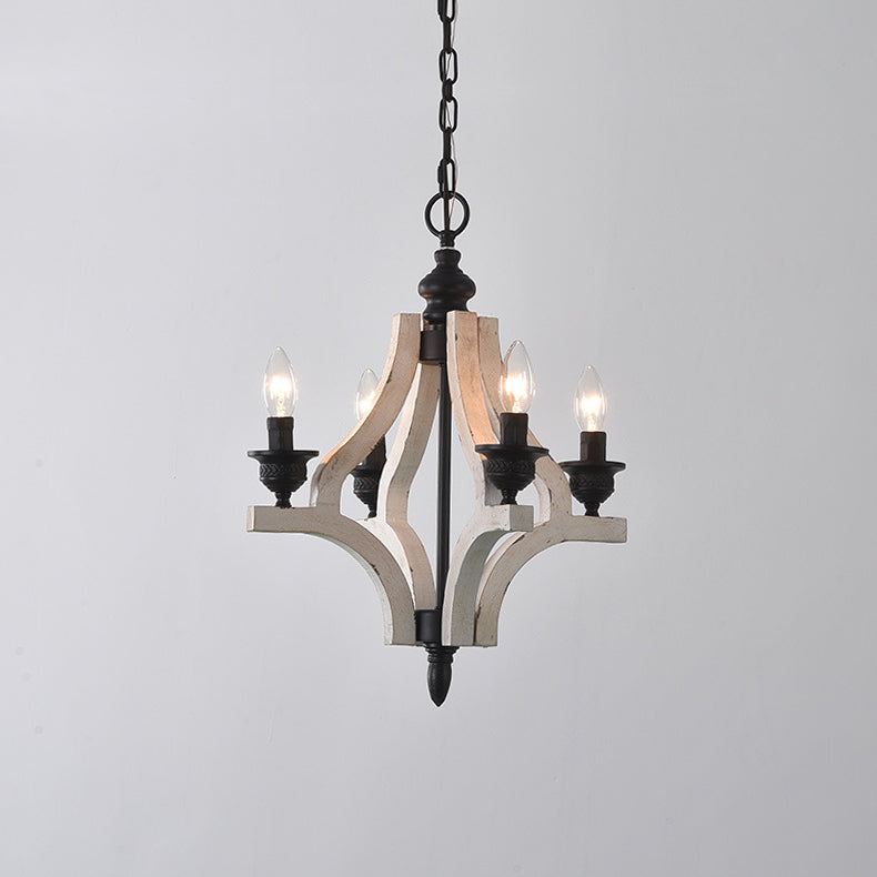 Ephaos Vintage Industrial Wooden Chandelier - Letslighting