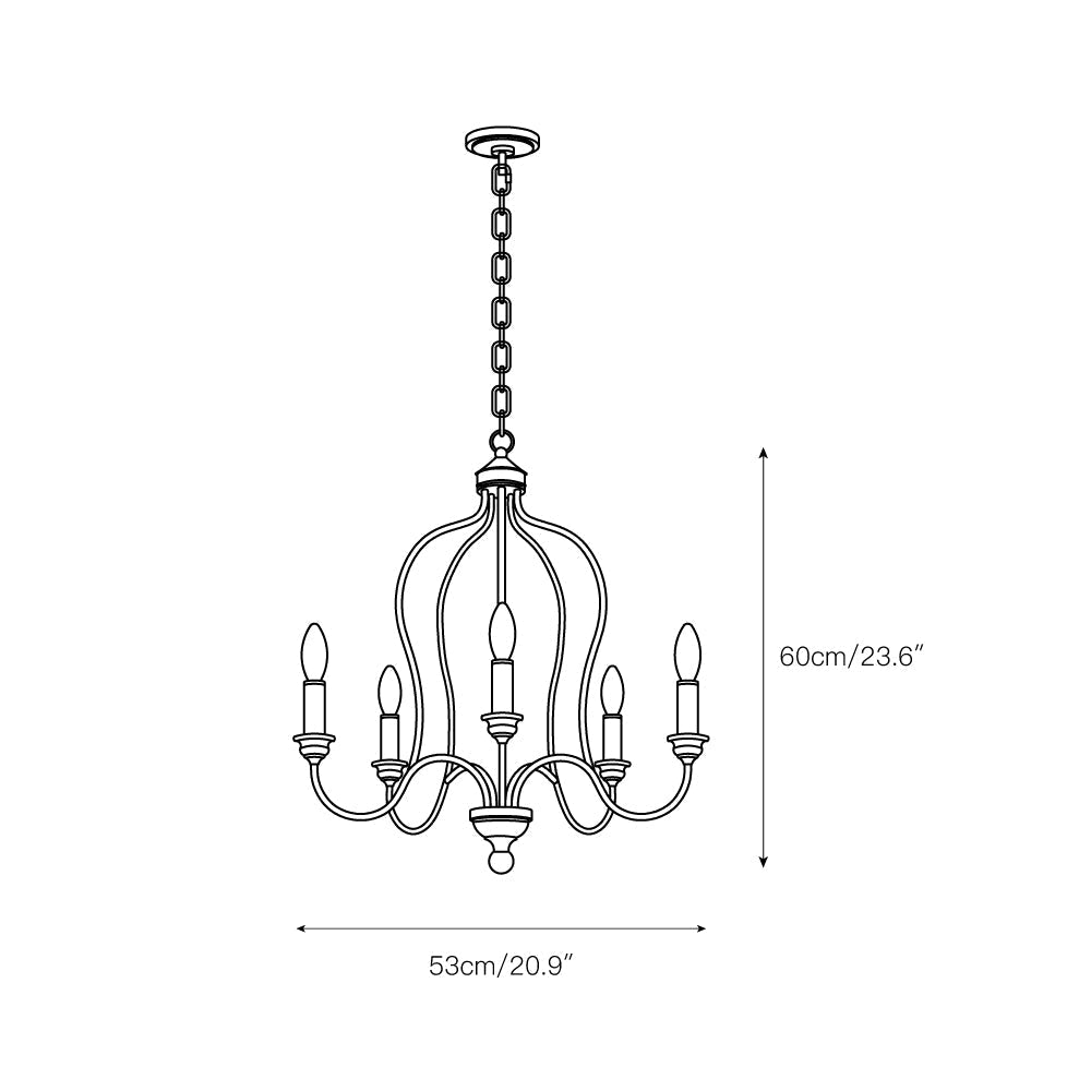 Ivvinisra Vintage Industrial Chandelier - Letslighting