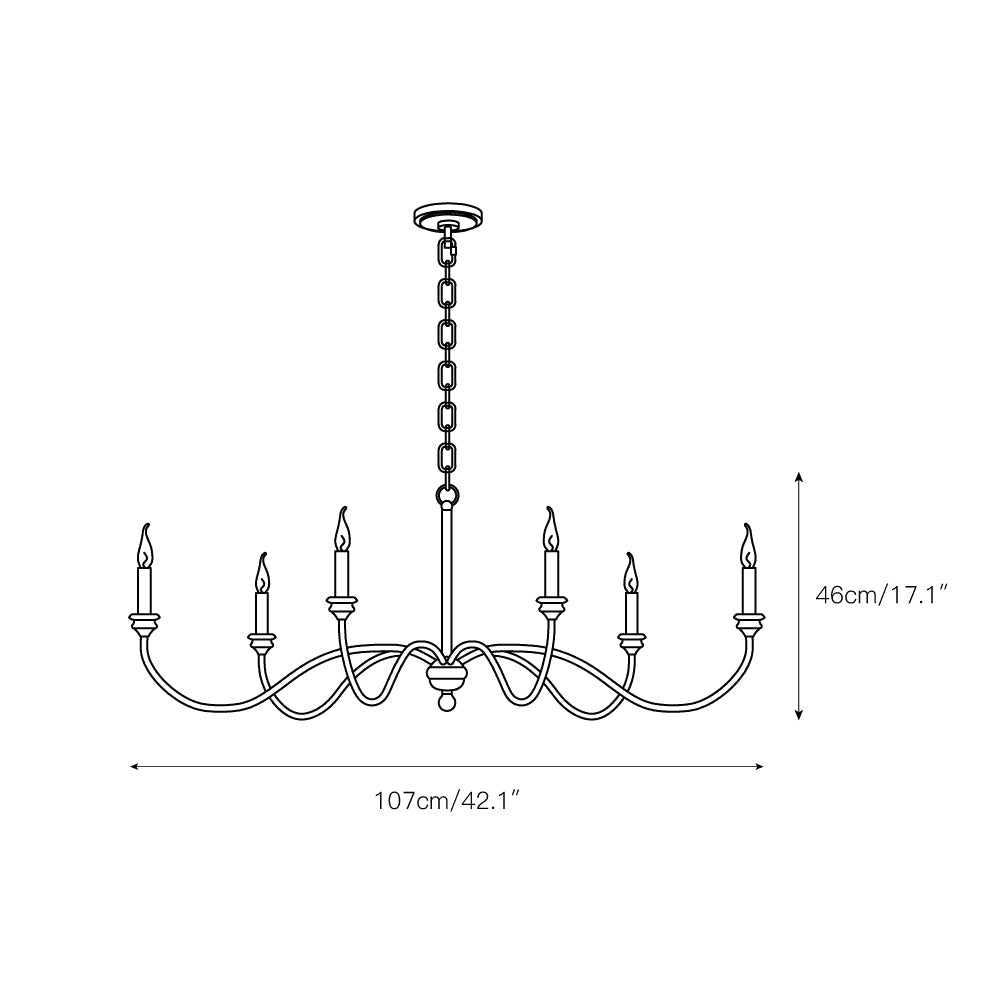 Ivvinisra Vintage Industrial Chandelier - Letslighting