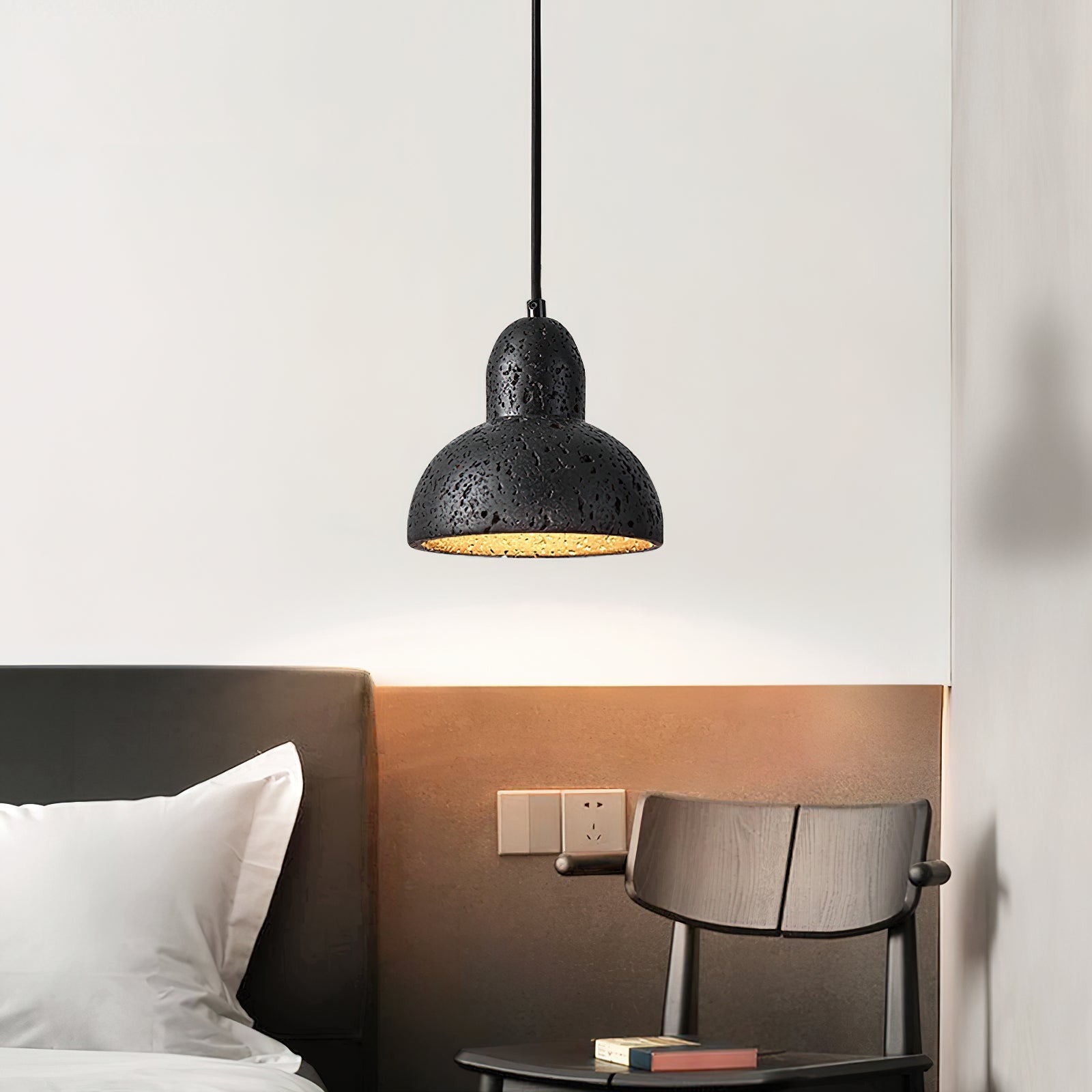 Ritta Travertine Dome Pendant Light - Letslighting