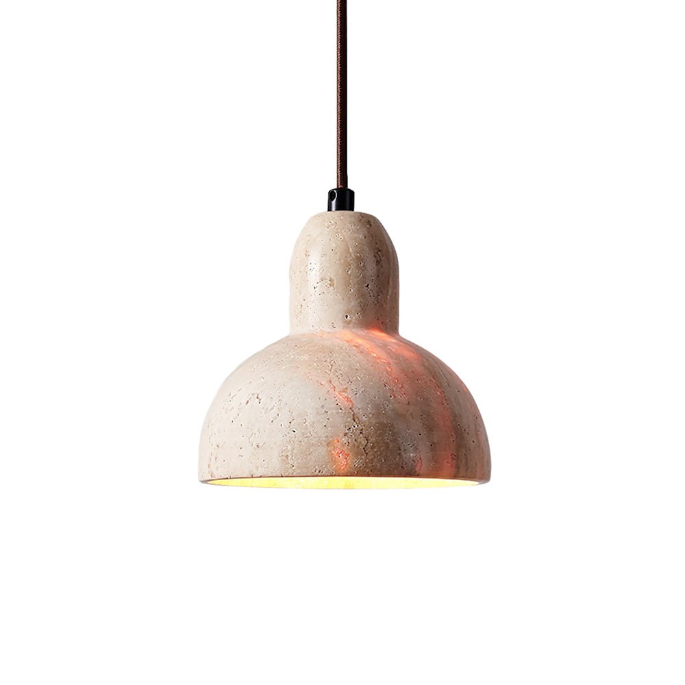Ritta Travertine Dome Pendant Light - Letslighting