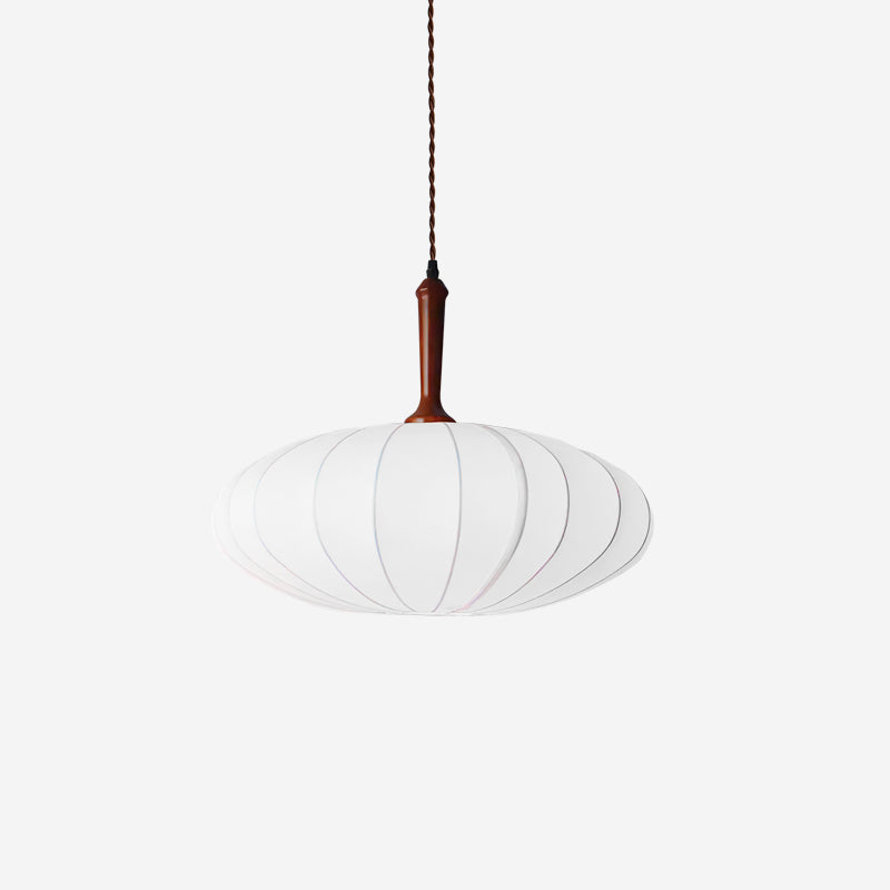 Hashira Fabric Pendant Lamp Oval Mid Century - Letslighting