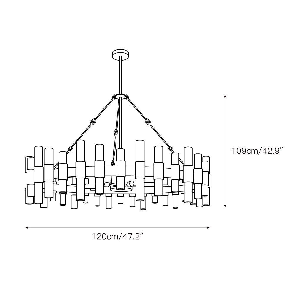 Ellorel Postmodern Luxury Acrylic Chandelier - Letslighting