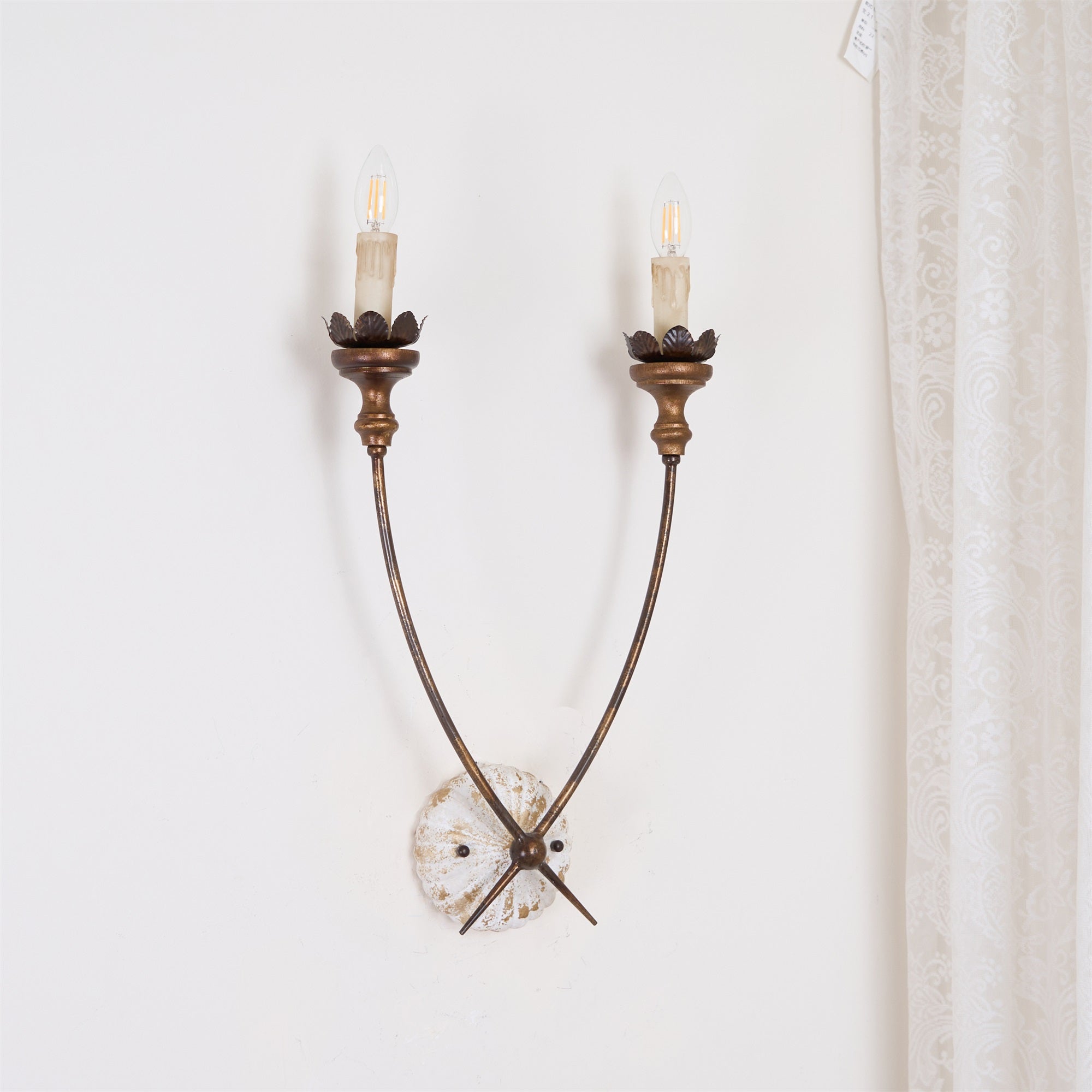 Catalos Vintage Industrial Wooden Wall Lamp - Letslighting