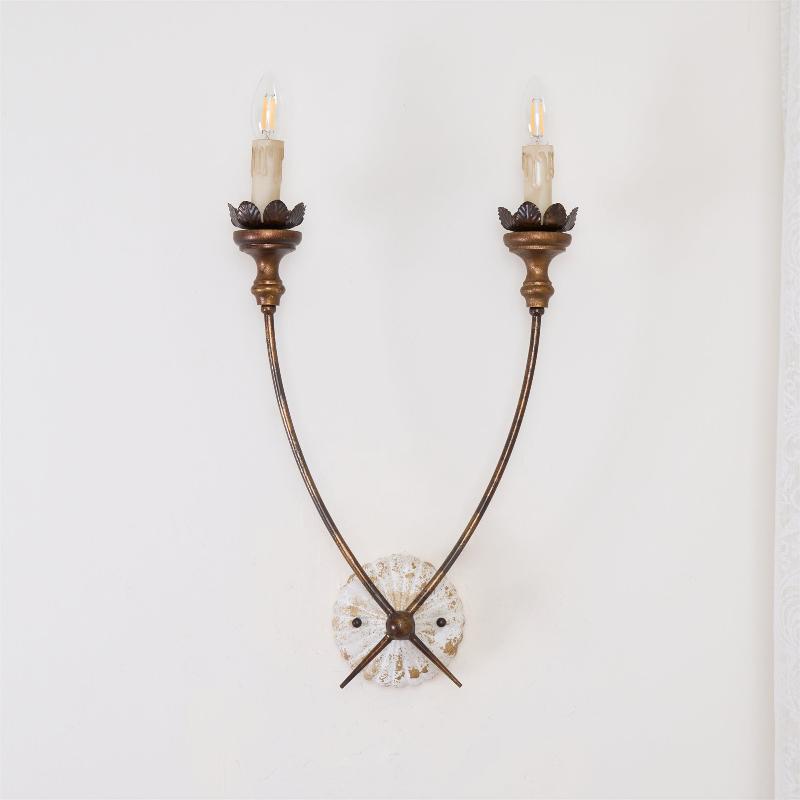 Catalos Vintage Industrial Wooden Wall Lamp - Letslighting