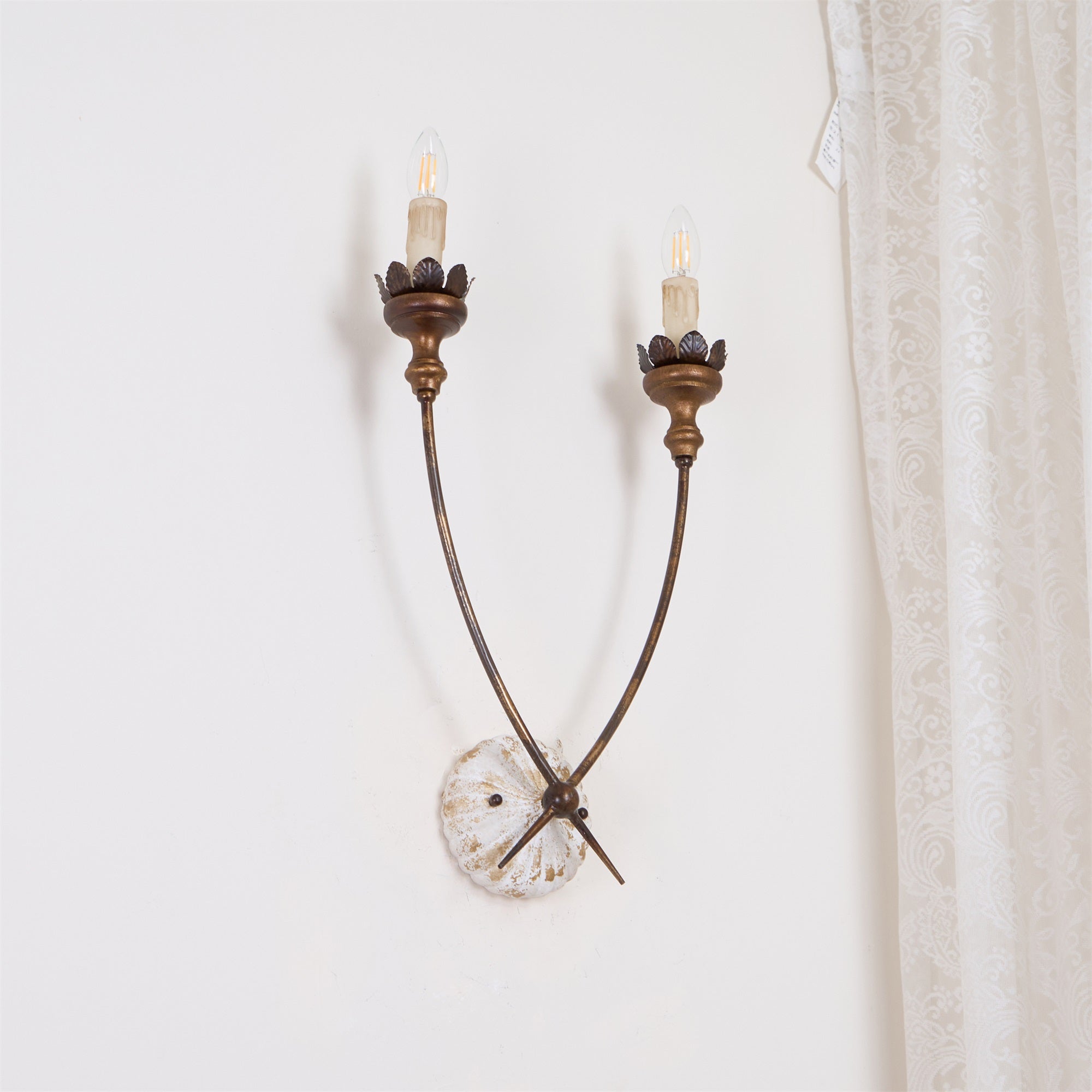 Catalos Vintage Industrial Wooden Wall Lamp - Letslighting