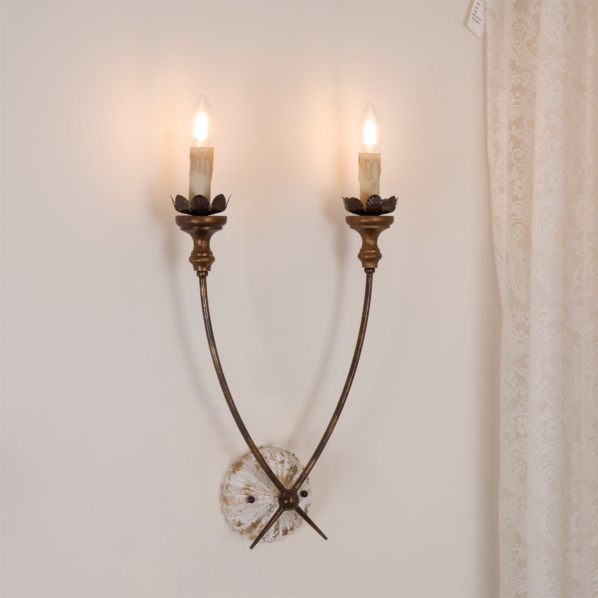Catalos Vintage Industrial Wooden Wall Lamp - Letslighting