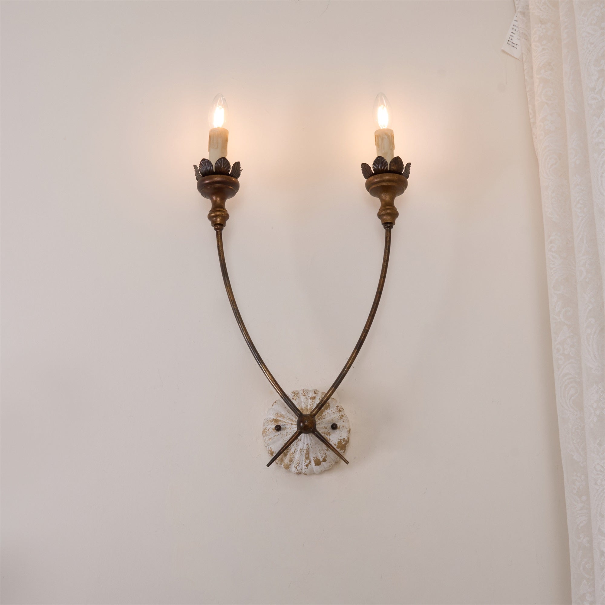 Catalos Vintage Industrial Wooden Wall Lamp - Letslighting