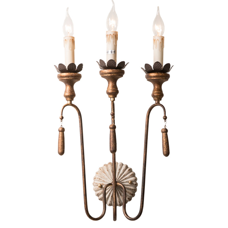 Avelaris Vintage Industrial Wooden Wall Lamp - Letslighting