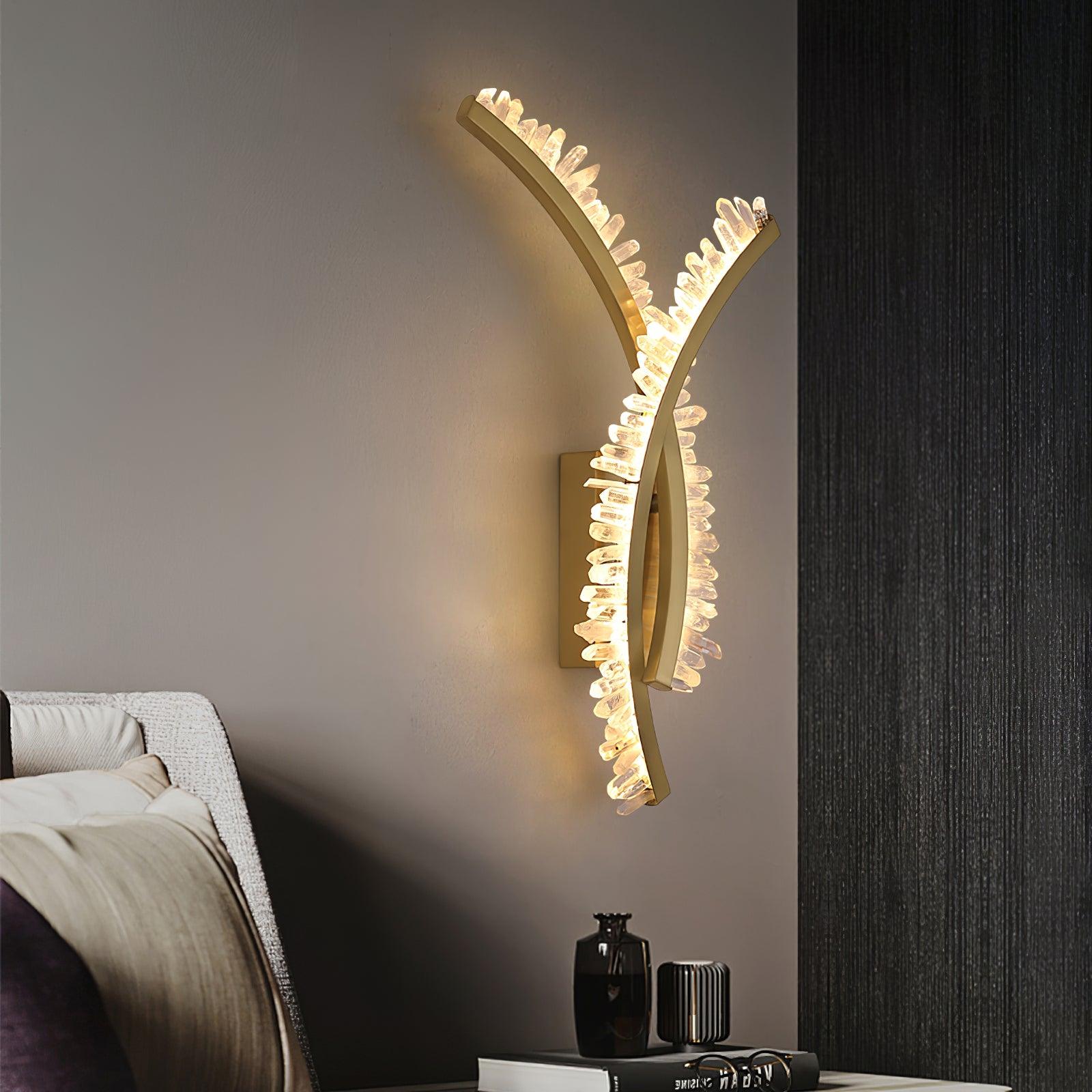 Prairie Premium Nordic Art Crystal Wall Light - Letslighting