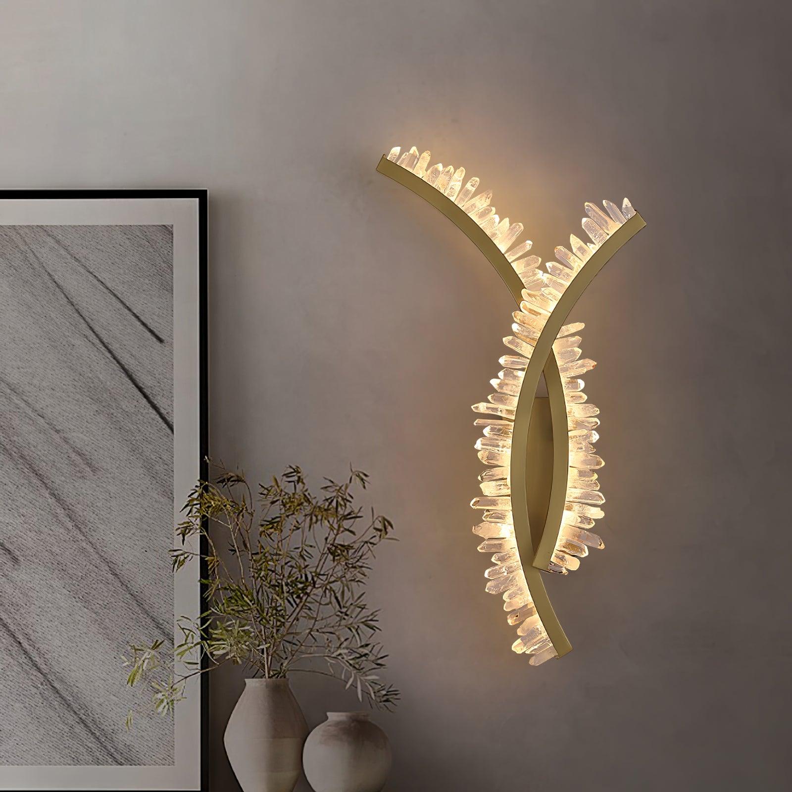 Prairie Premium Nordic Art Crystal Wall Light - Letslighting