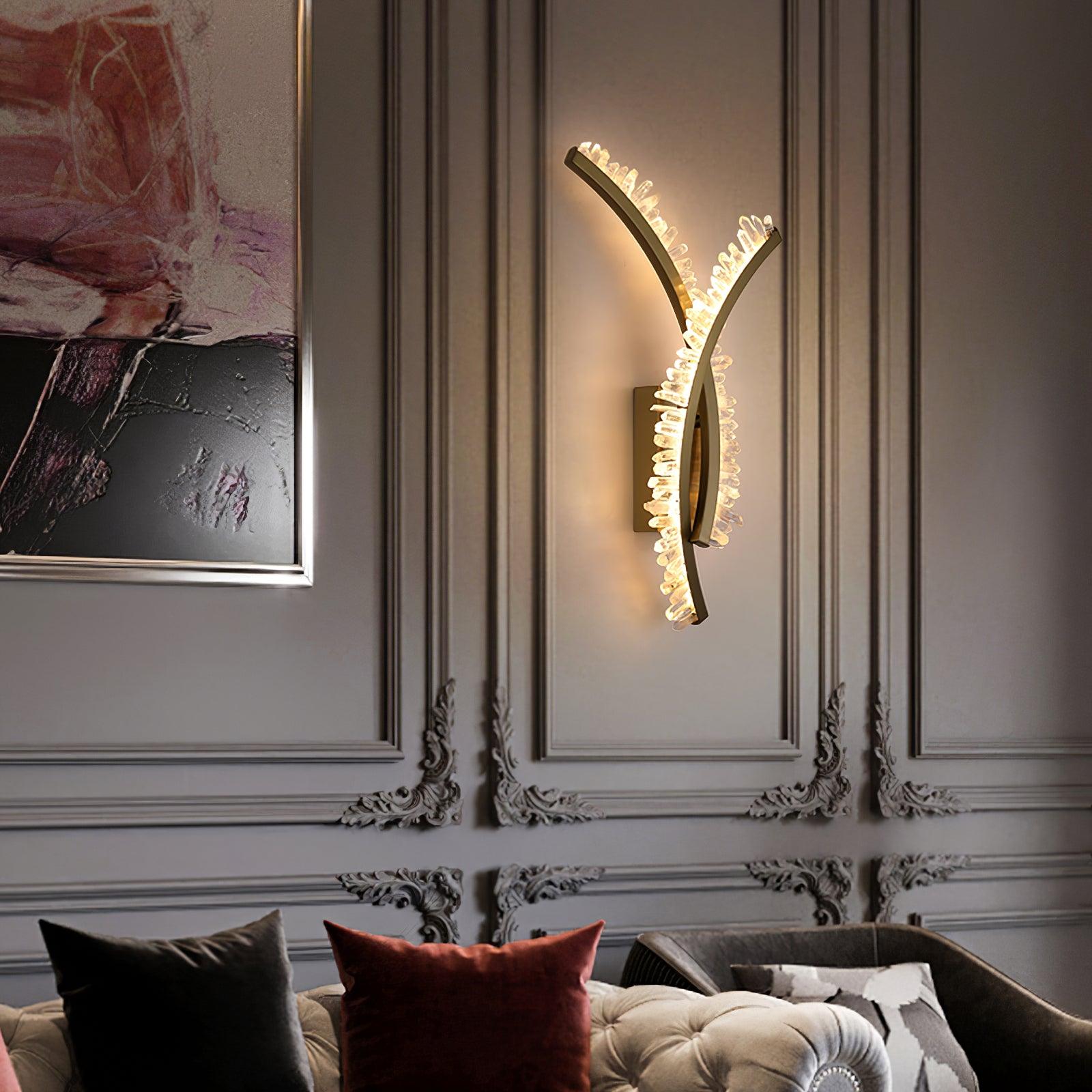 Prairie Premium Nordic Art Crystal Wall Light - Letslighting