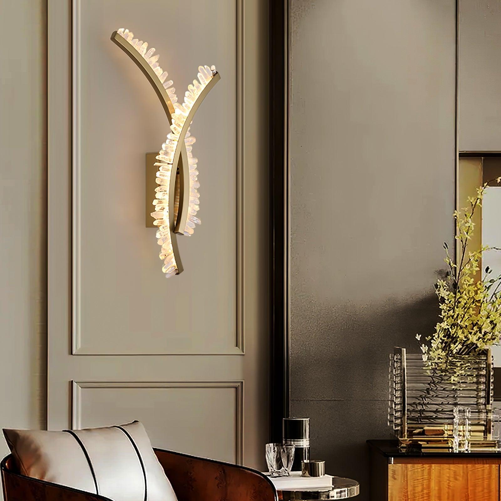 Prairie Premium Nordic Art Crystal Wall Light - Letslighting