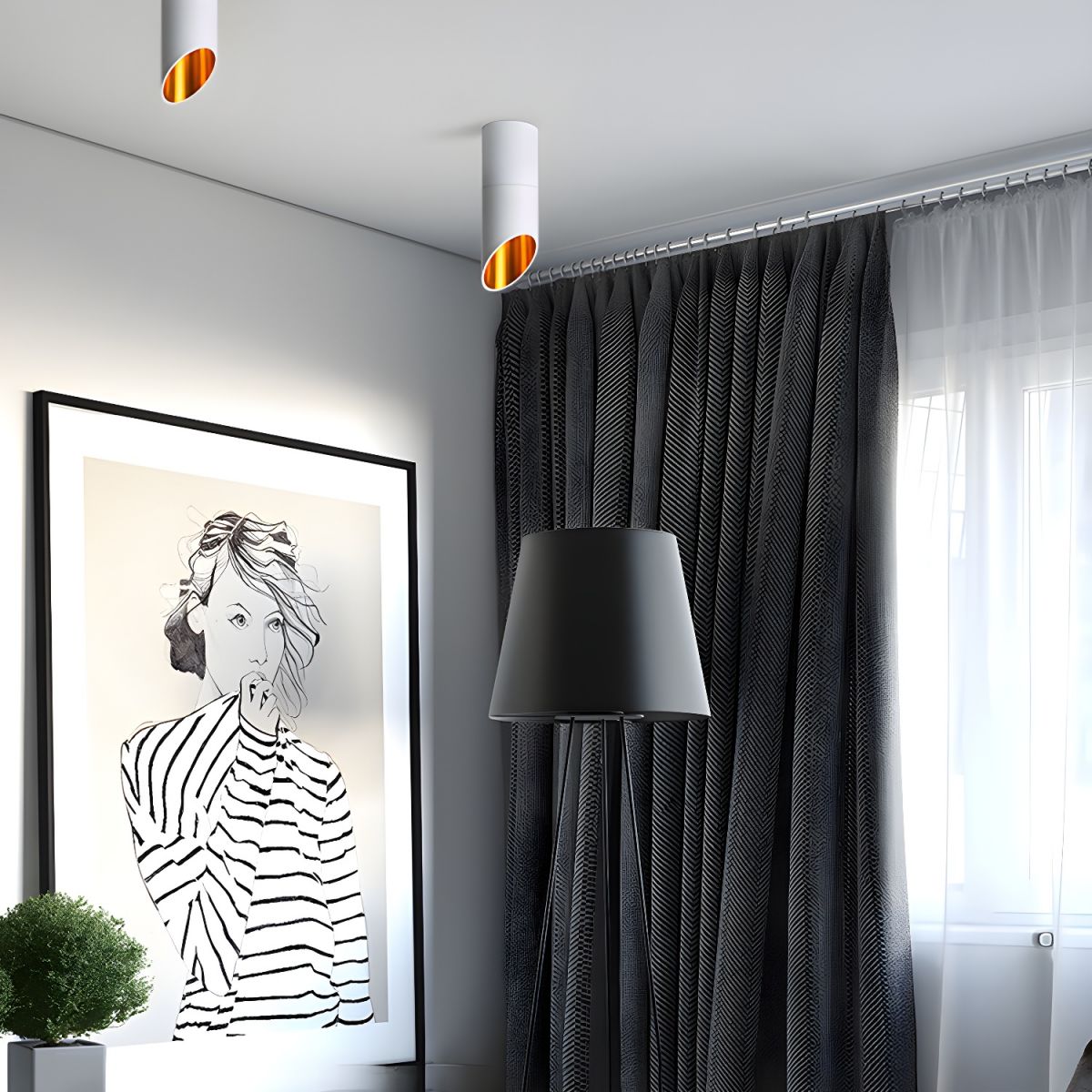 Lyvyneth Modern Minimalist Tube Surface Downlight - Letslighting