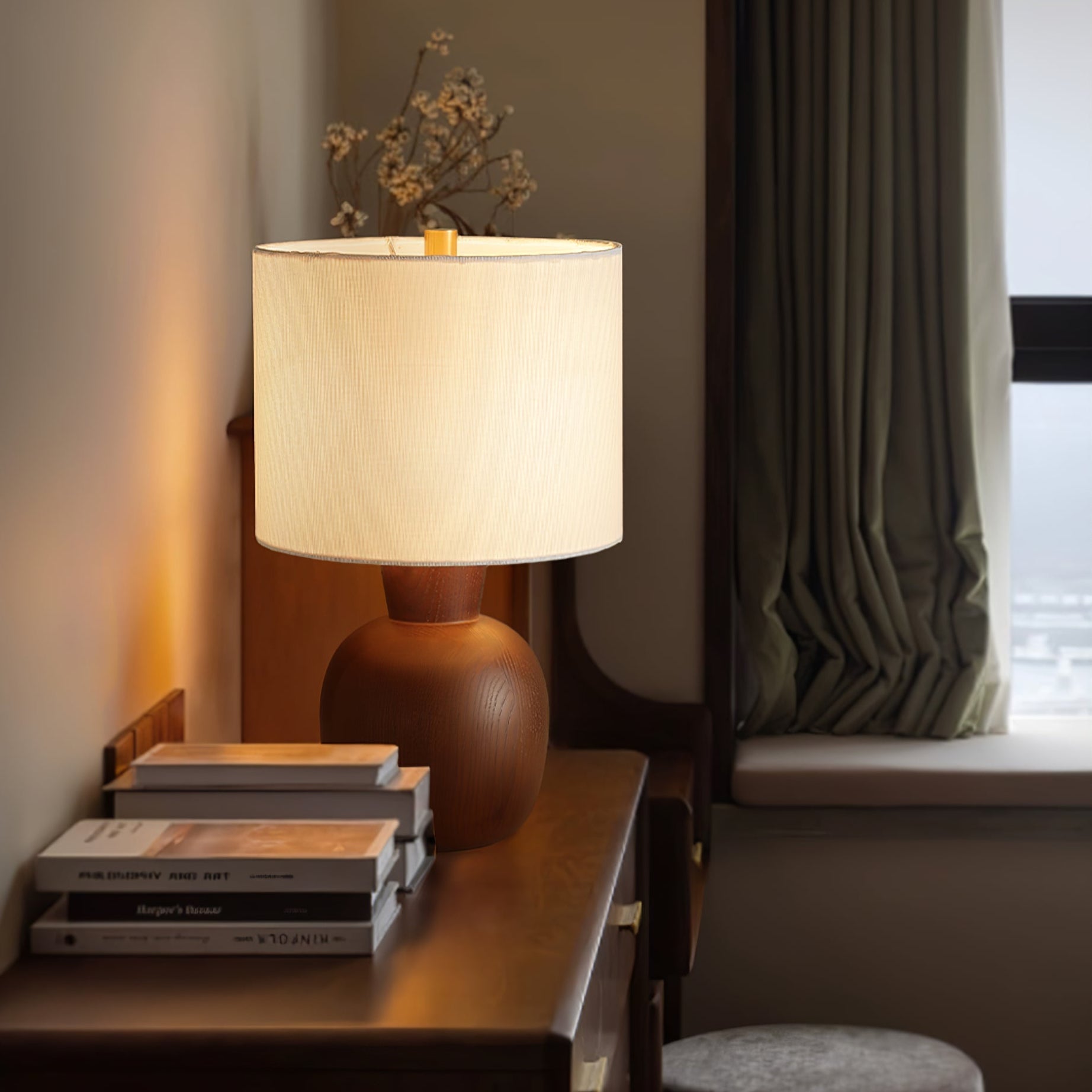 Joan Minimalist Wood Table Lamp - Letslighting