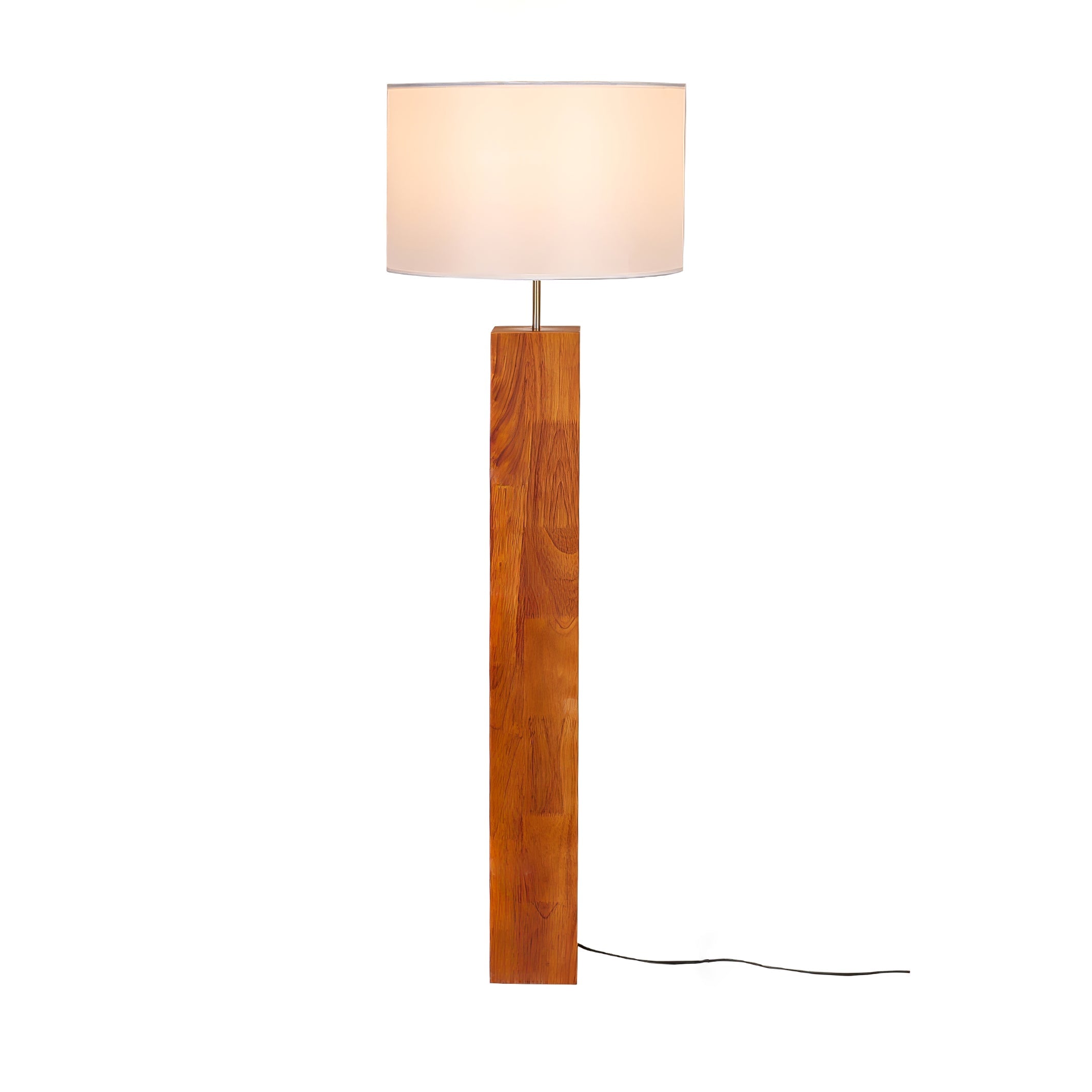 Timberline Fabric & Wood Floor Lamp - Letslighting