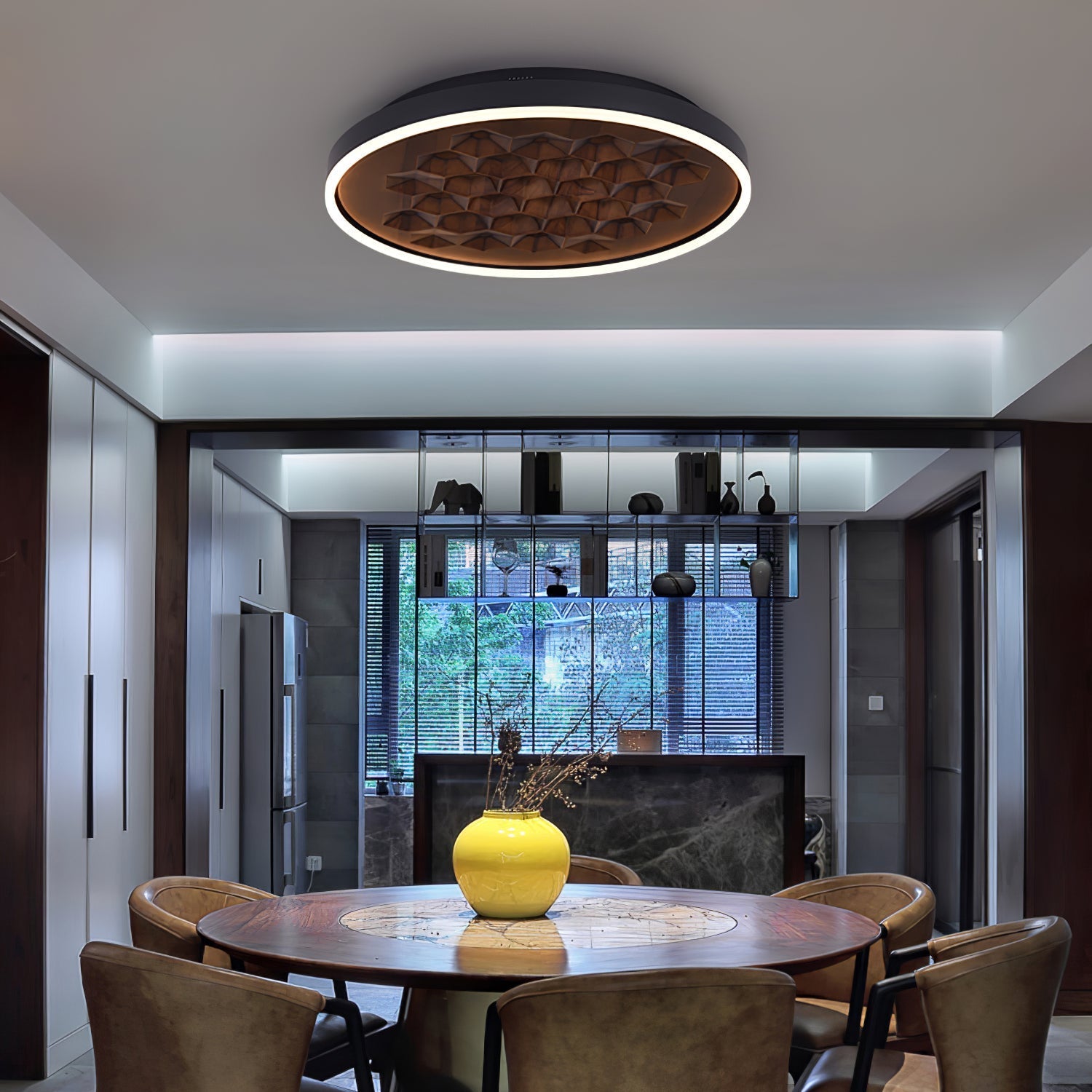 Cevynira Textured Bronze Flush Mount - Letslighting