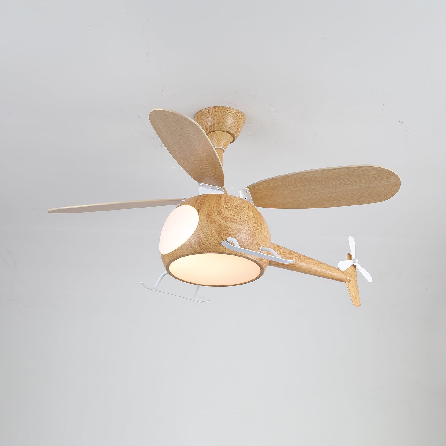 Aviara Modern Wood Ceiling Fan Light - Letslighting