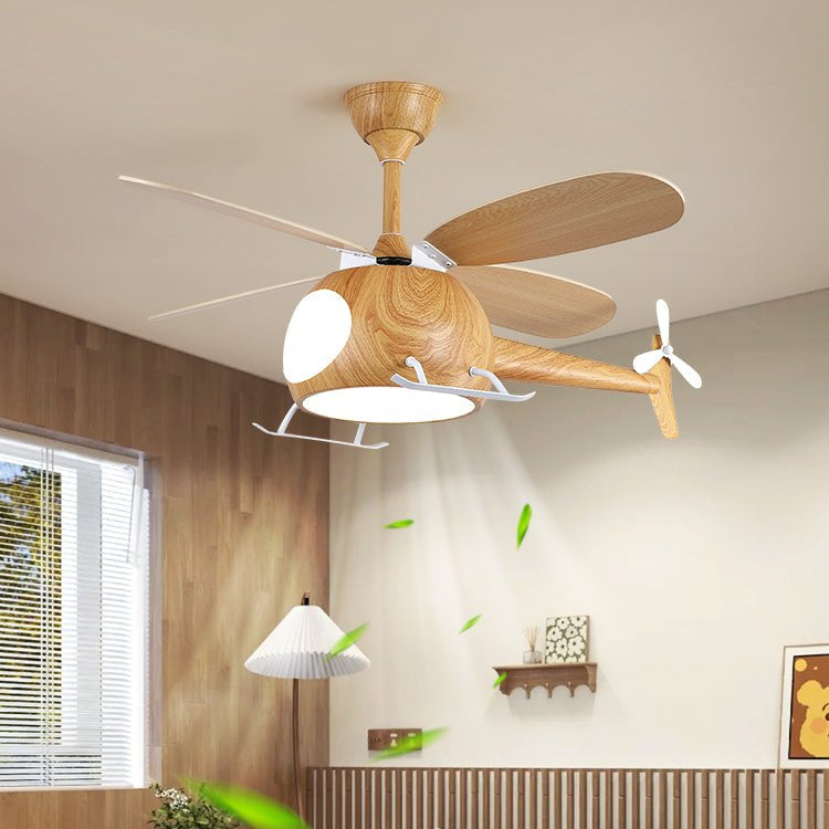 Aviara Modern Wood Ceiling Fan Light - Letslighting