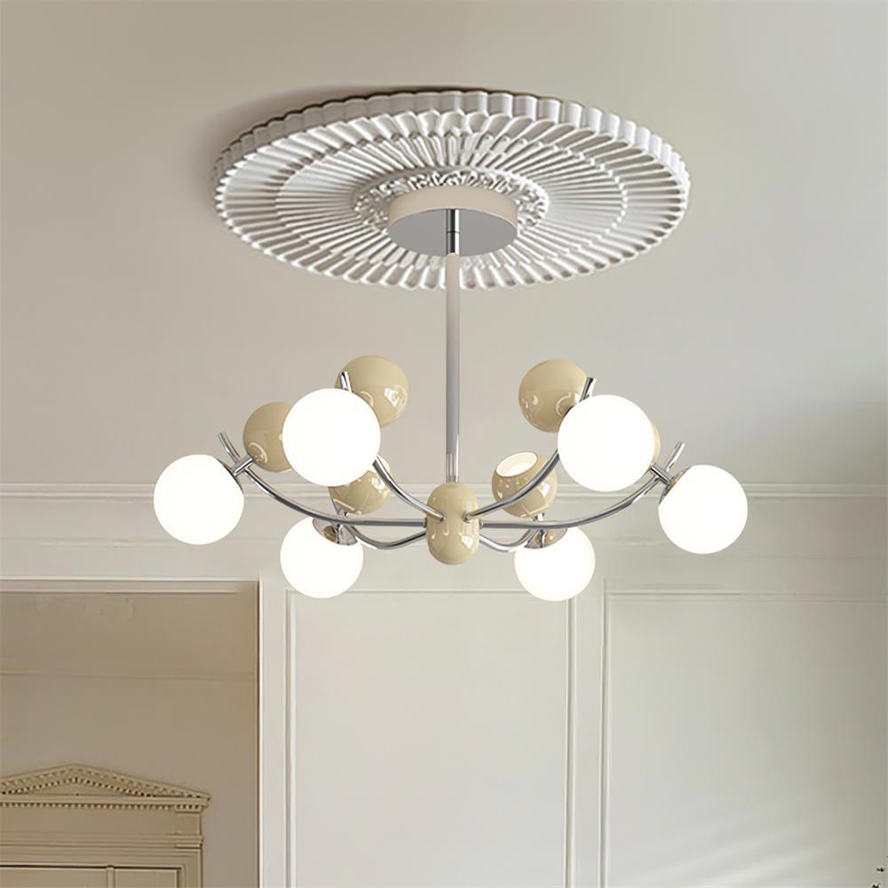 Helio Chandelier Modern Elegance Contrasting Colors - Letslighting