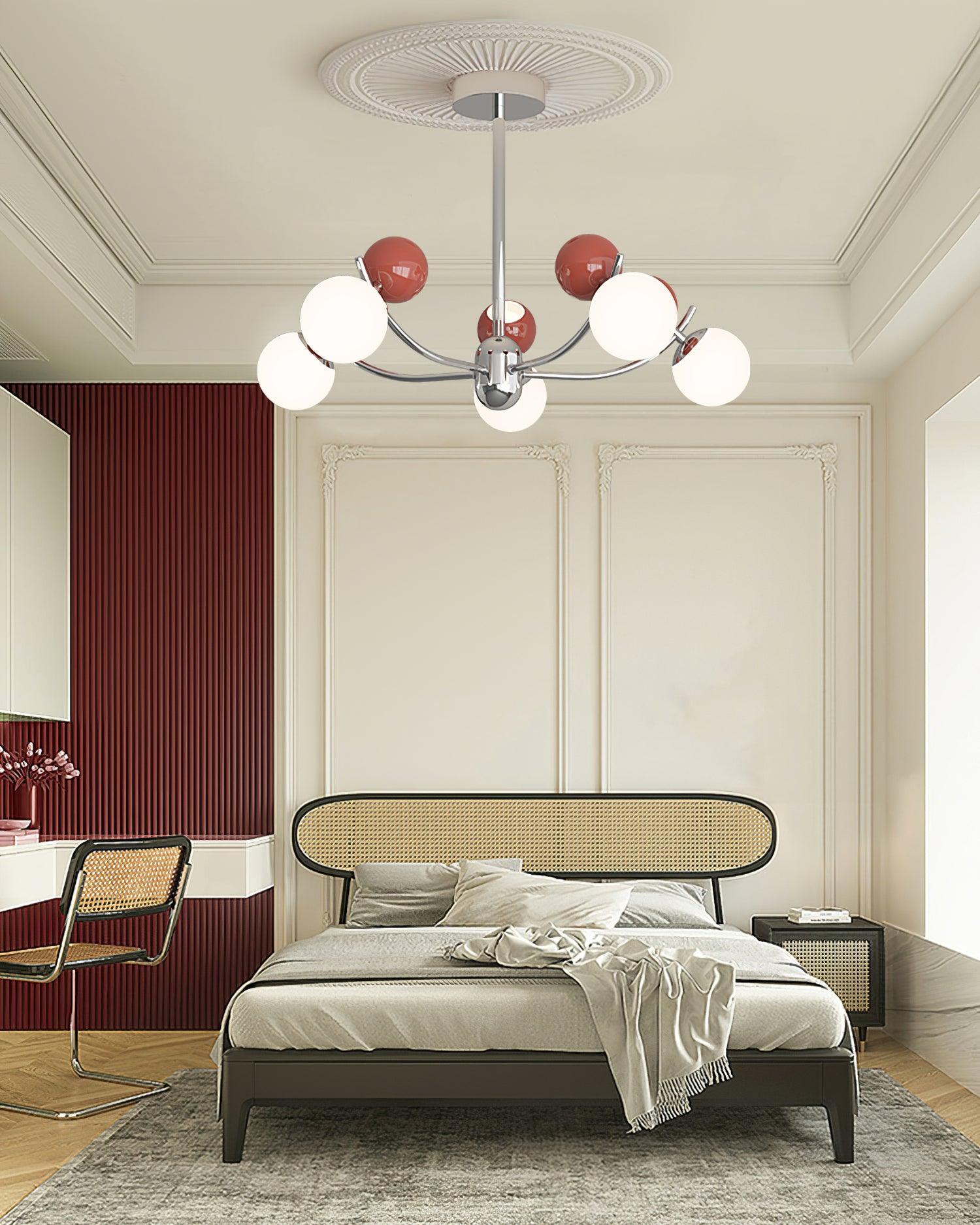 Helio Chandelier Modern Elegance Contrasting Colors - Letslighting