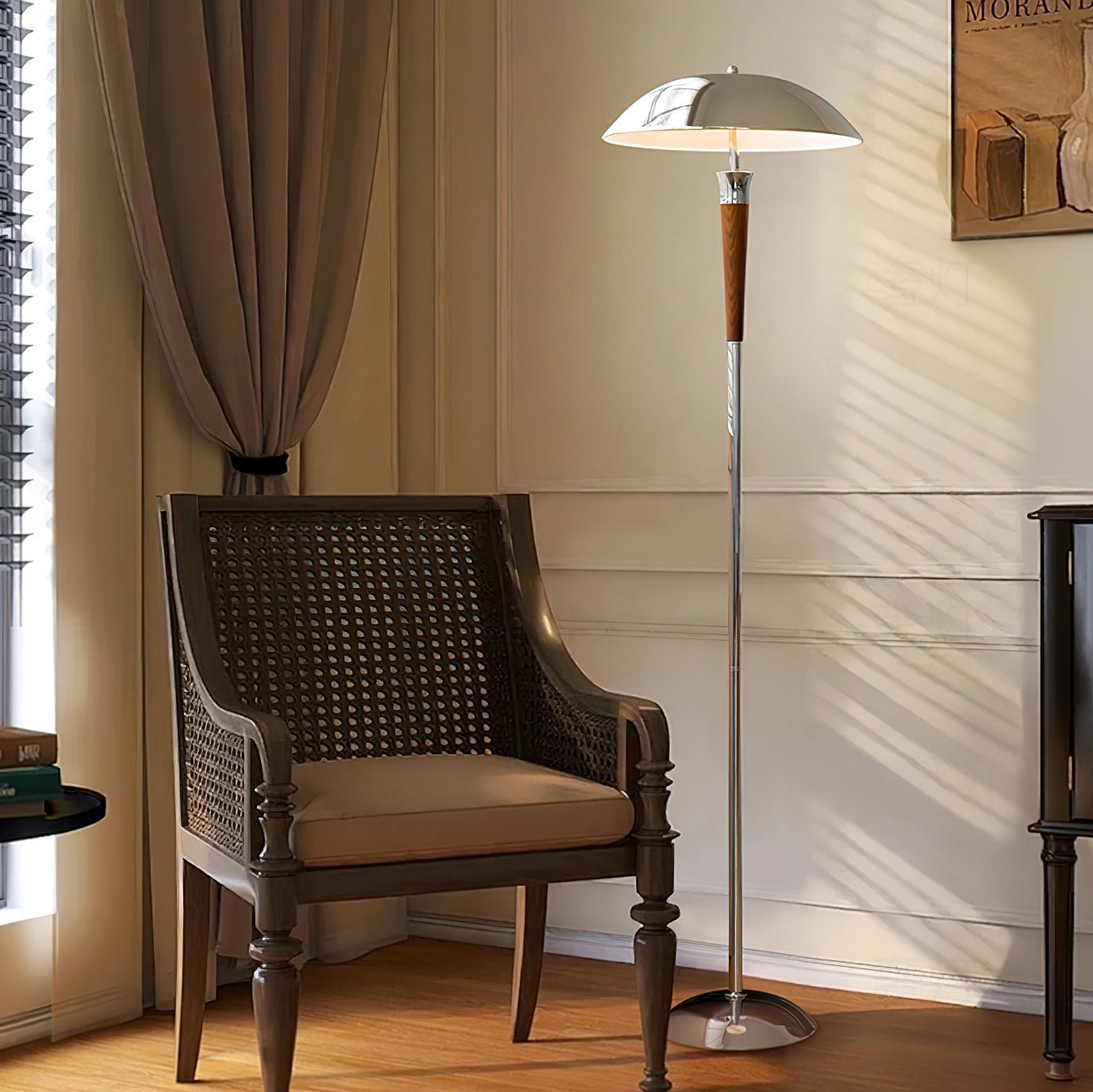 Vizoril Retro Chrome Floor Lamp - Letslighting