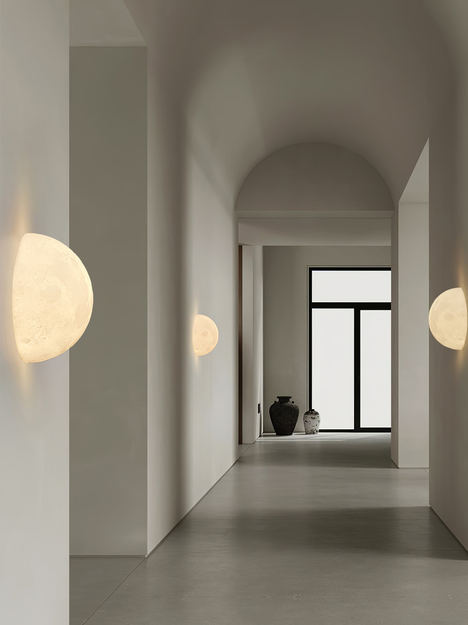 Olsolan Nordic Art Moon 3D Plastic Wall Lamp - Letslighting