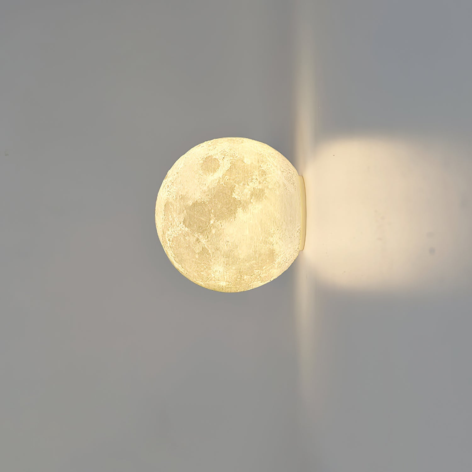 Olsolan Nordic Art Moon 3D Plastic Wall Lamp - Letslighting
