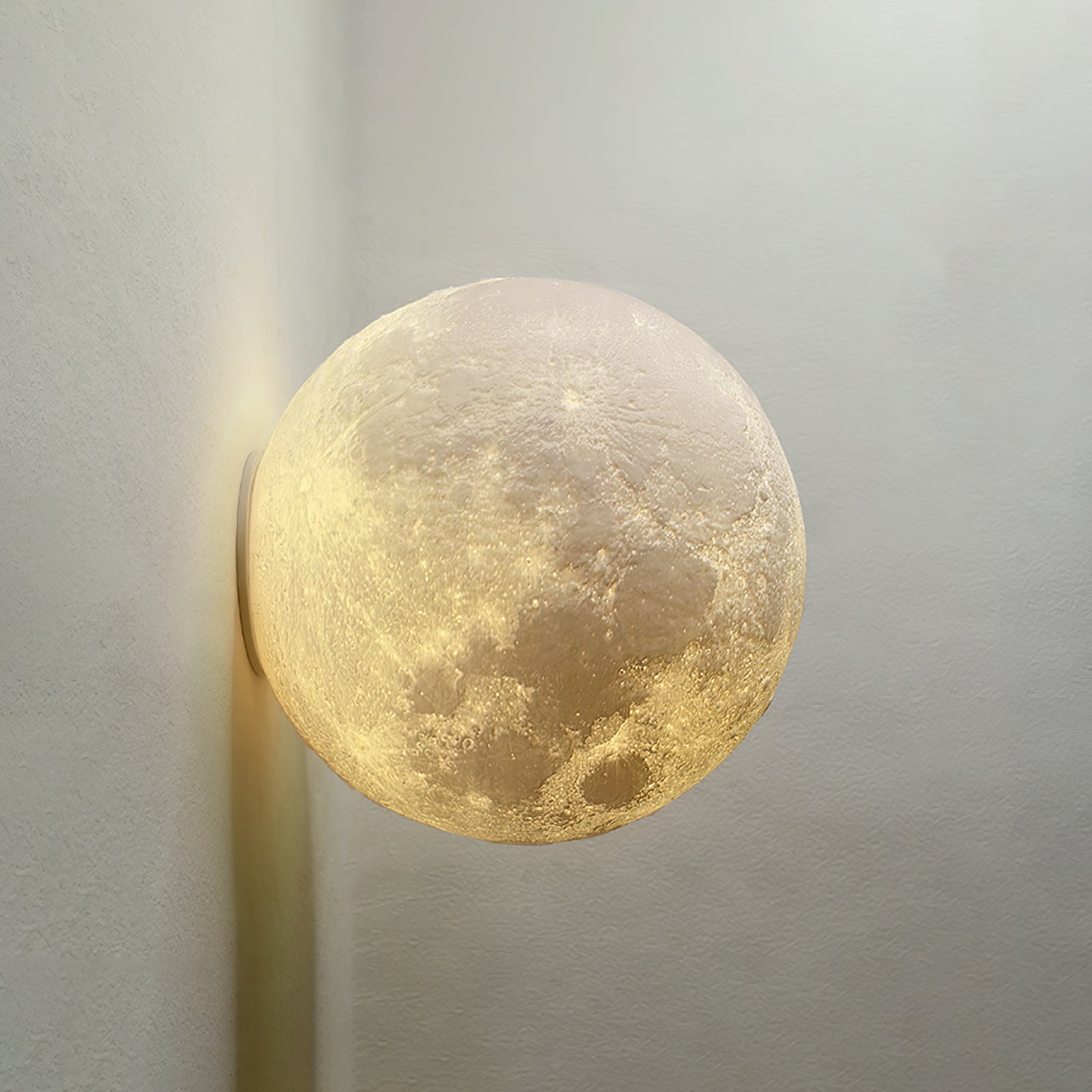Olsolan Nordic Art Moon 3D Plastic Wall Lamp - Letslighting