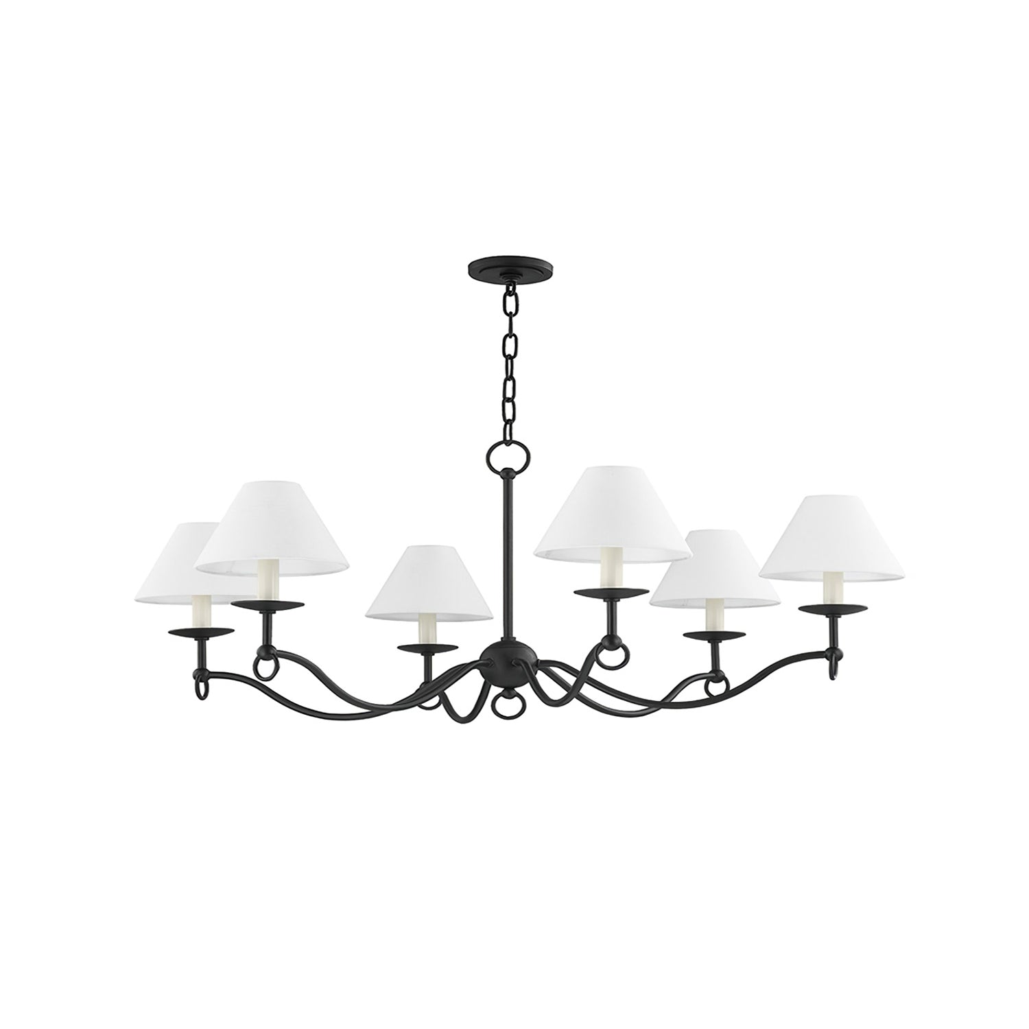 Aurora Chandelier Curved Arms Vintage - Letslighting