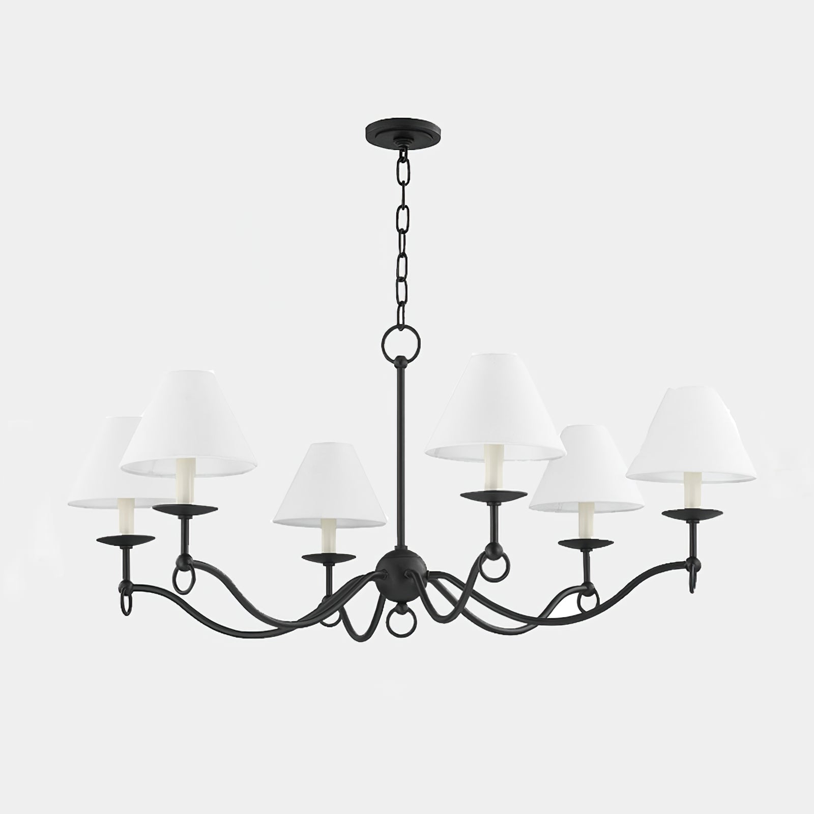 Aurora Chandelier Curved Arms Vintage - Letslighting