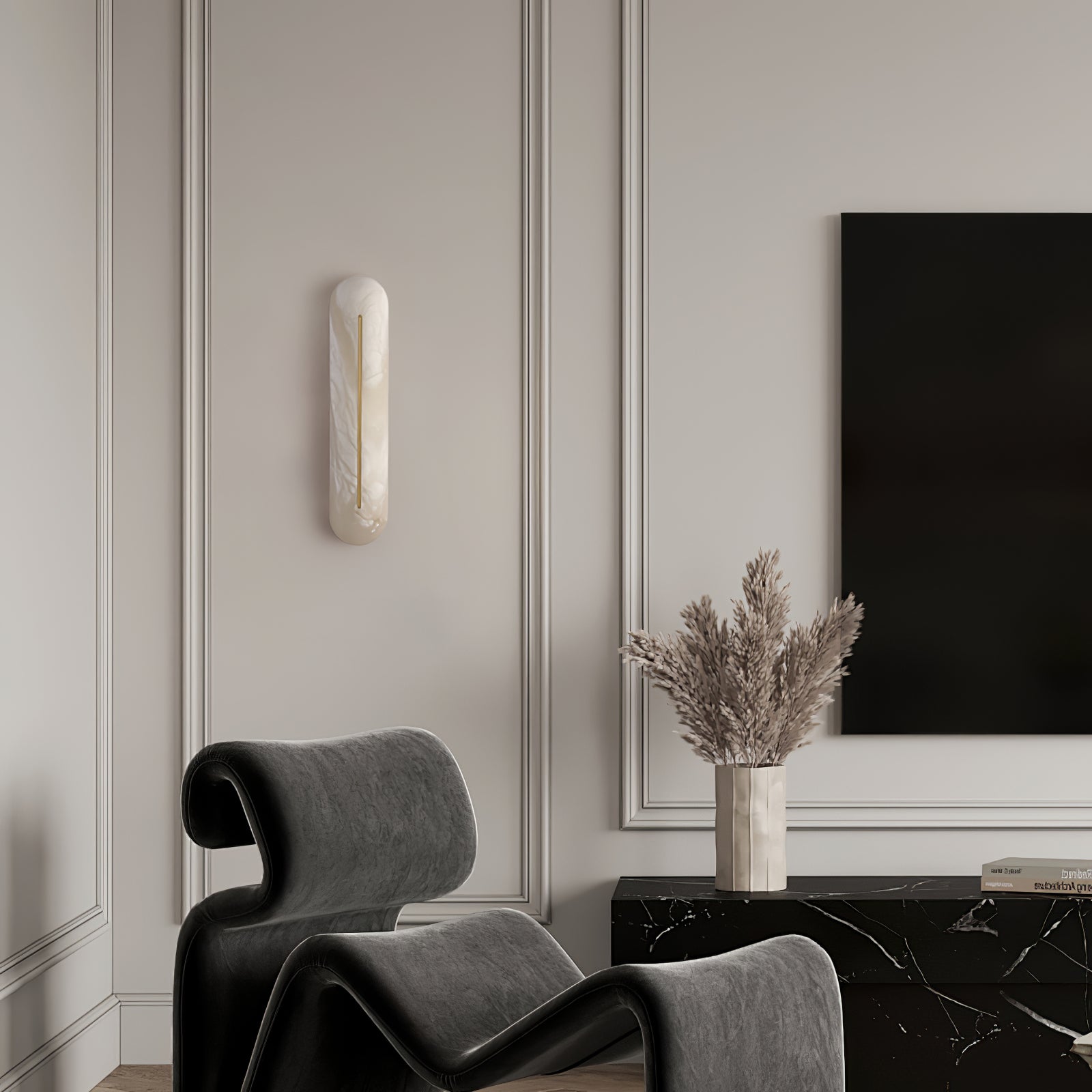 Armaryra Oblong Alabaster Wall Light - Letslighting