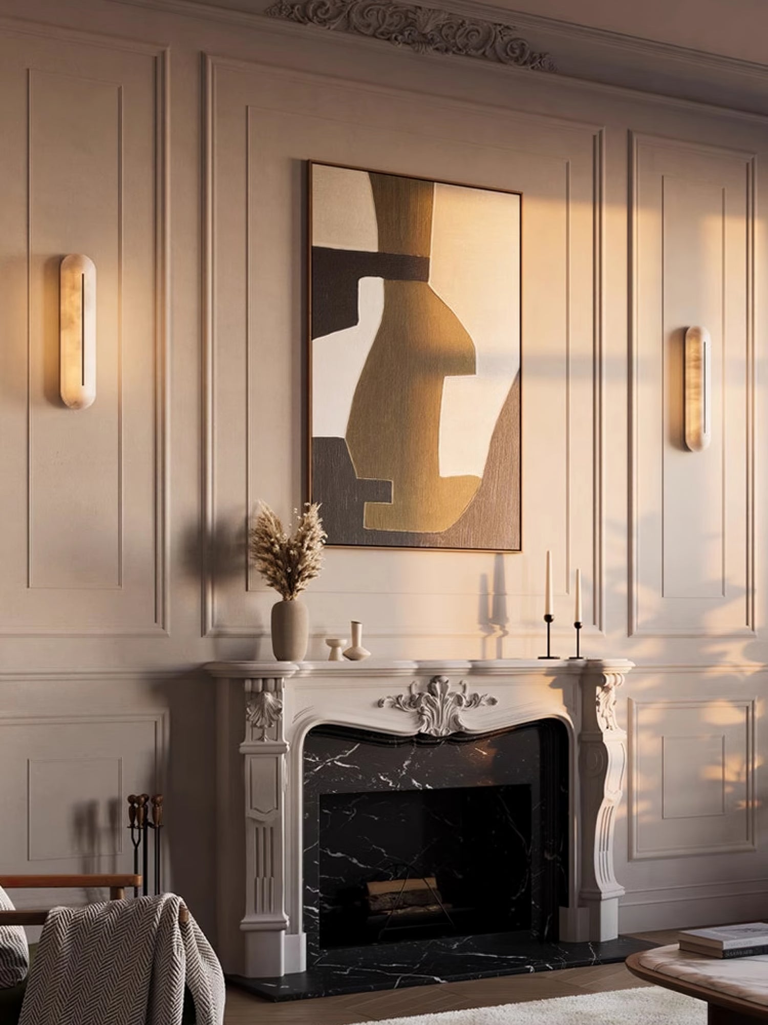 Armaryra Oblong Alabaster Wall Light - Letslighting