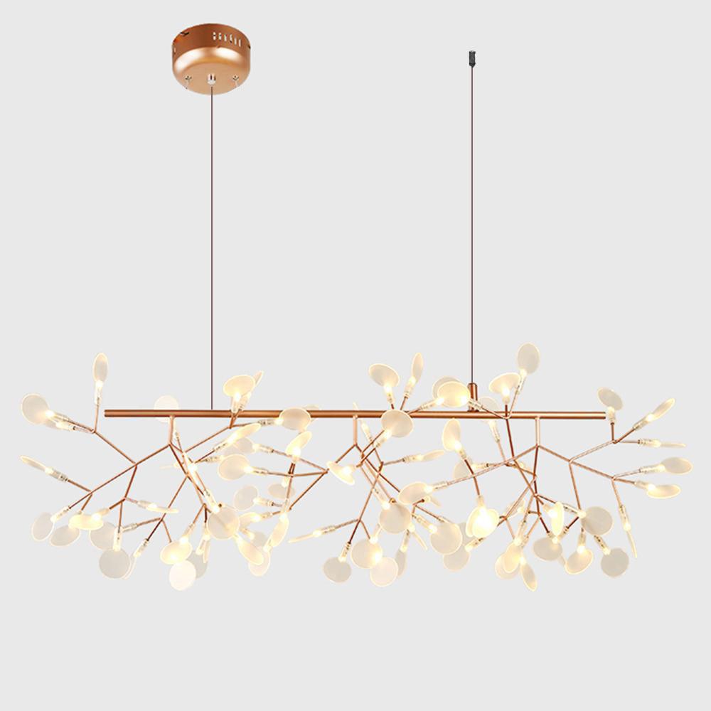 Lustra Chandelier Rose Gold Firefly LED Branch - Letslighting