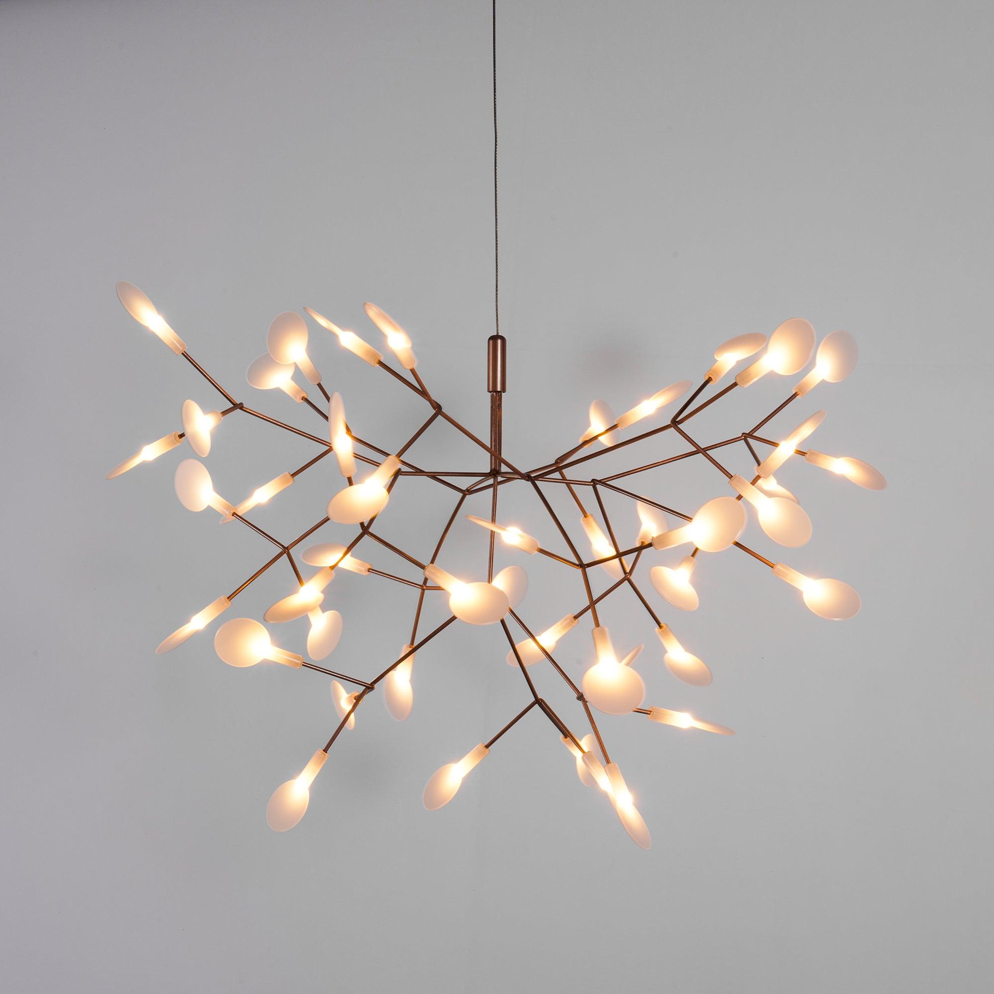 Lustra Chandelier Rose Gold Firefly LED Branch - Letslighting