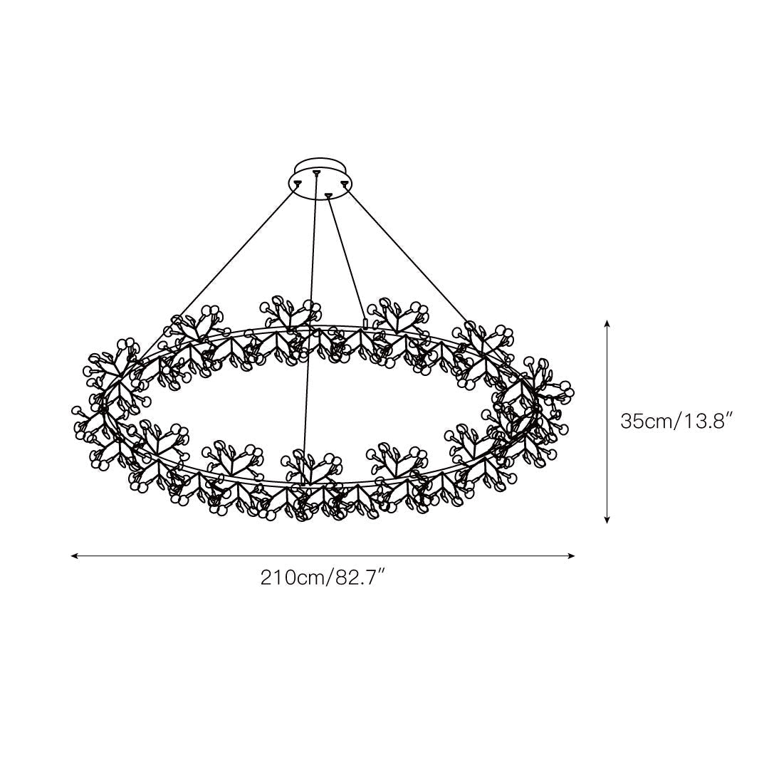 Arthearae Postmodern Luxury Round Acrylic Chandelier - Letslighting
