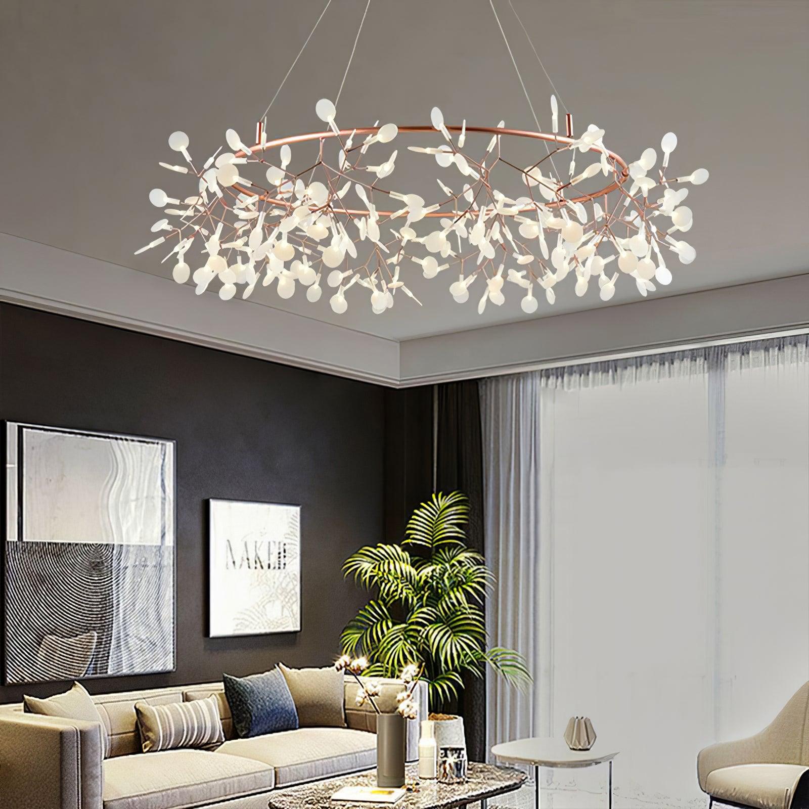 Arthearae Postmodern Luxury Round Acrylic Chandelier - Letslighting