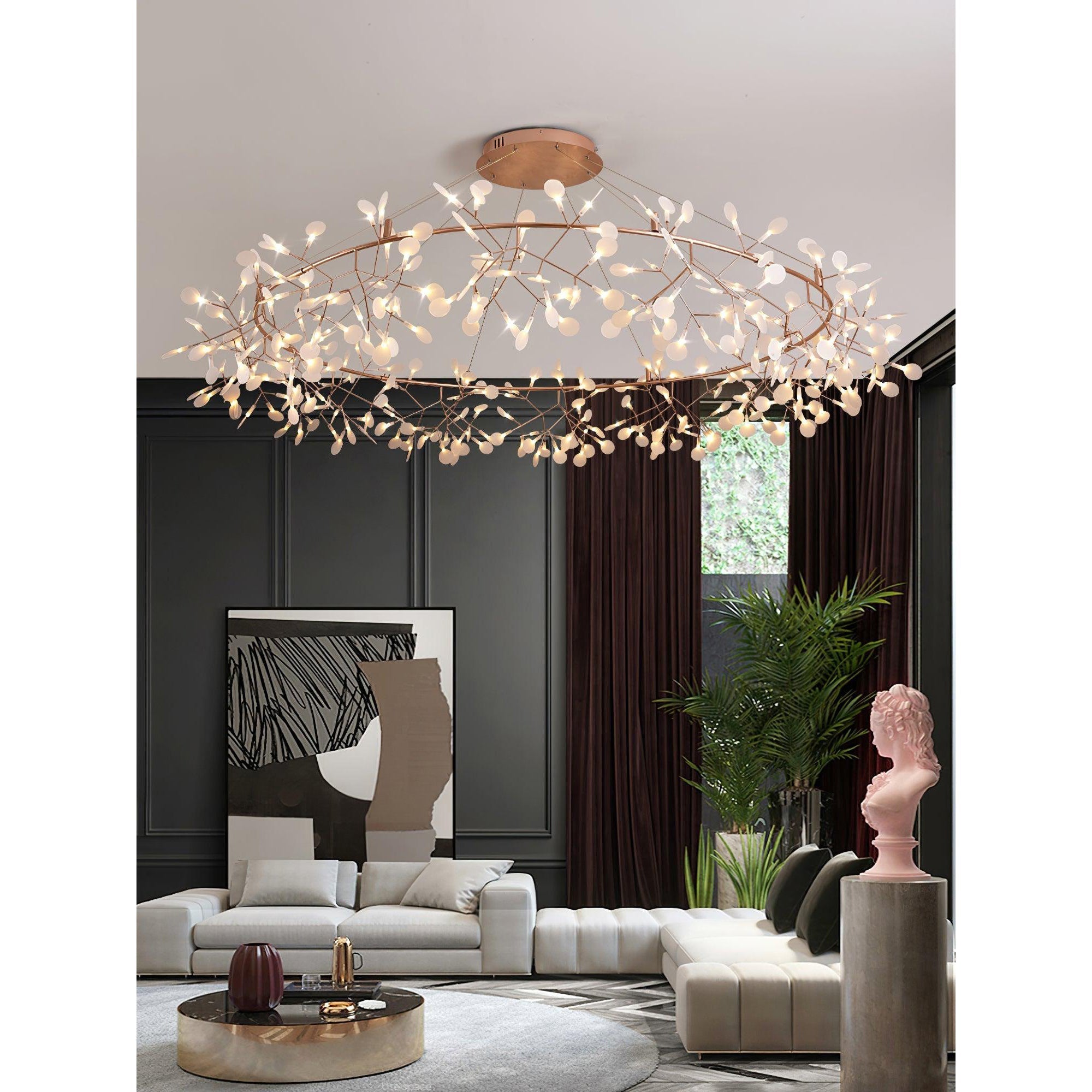 Arthearae Postmodern Luxury Round Acrylic Chandelier - Letslighting