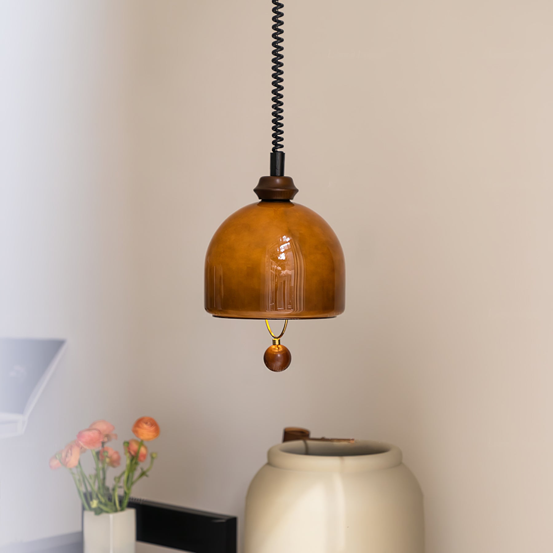 Yael MInimalist Wood Pendant Light - Letslighting