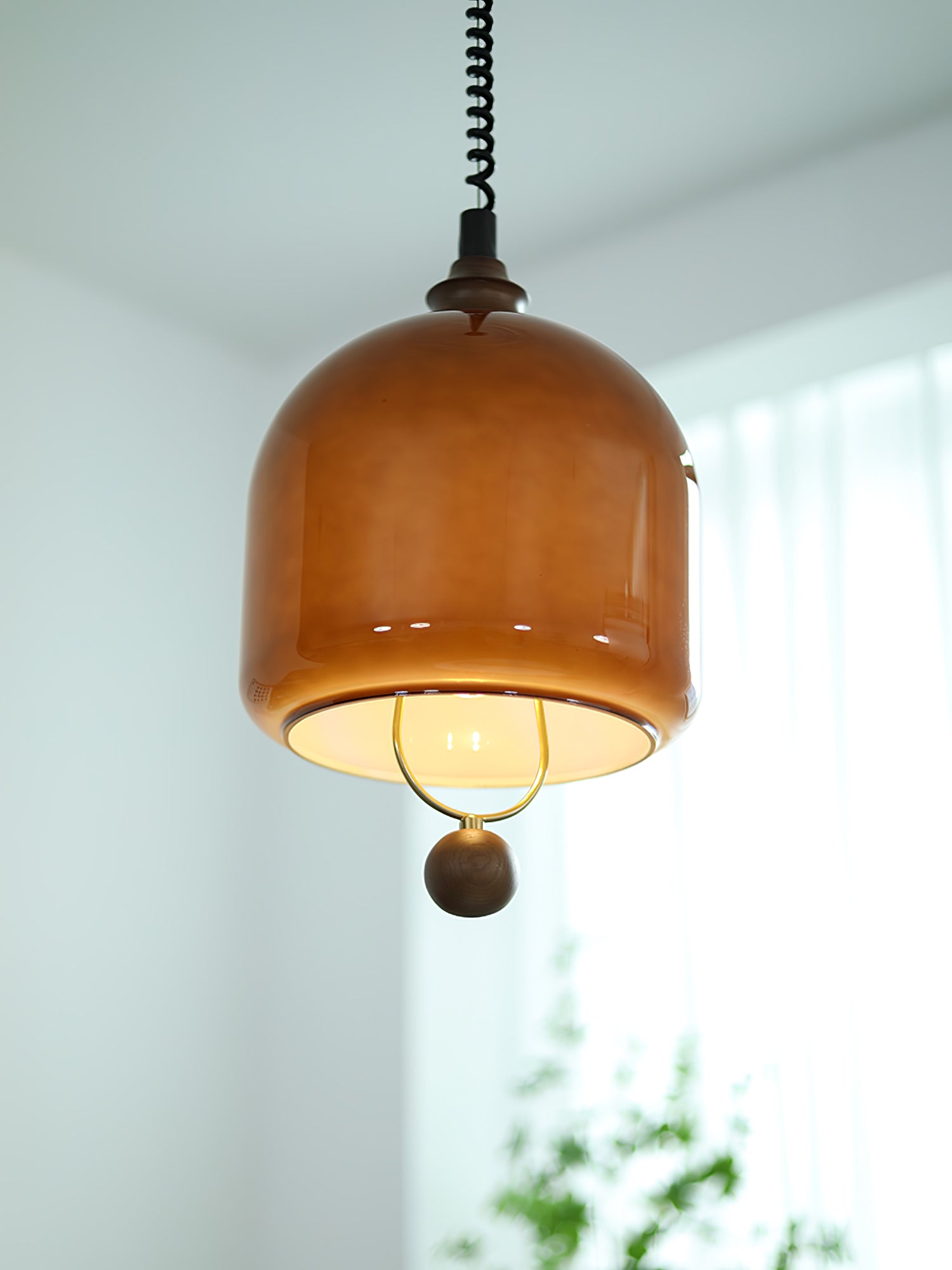 Yael MInimalist Wood Pendant Light - Letslighting