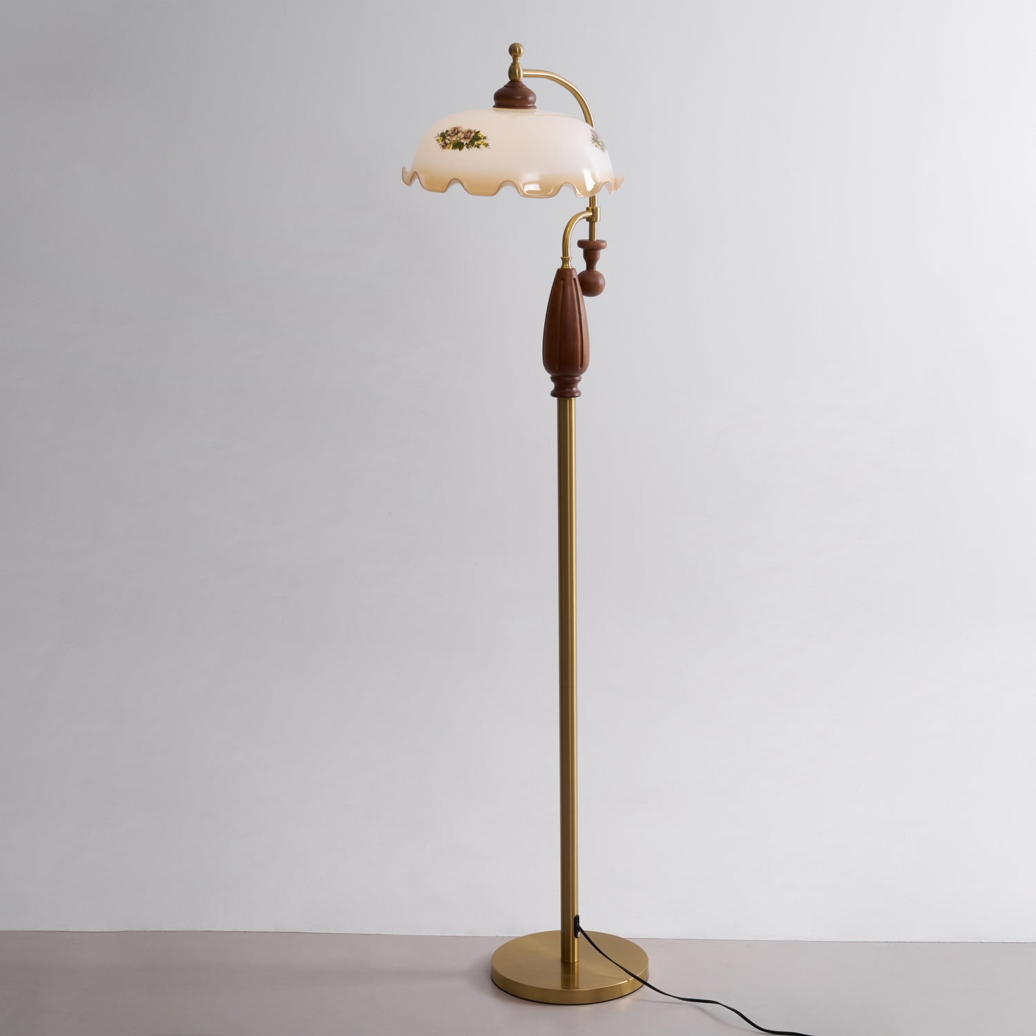 Volorel Vintage Glass Floor Lamp - Letslighting