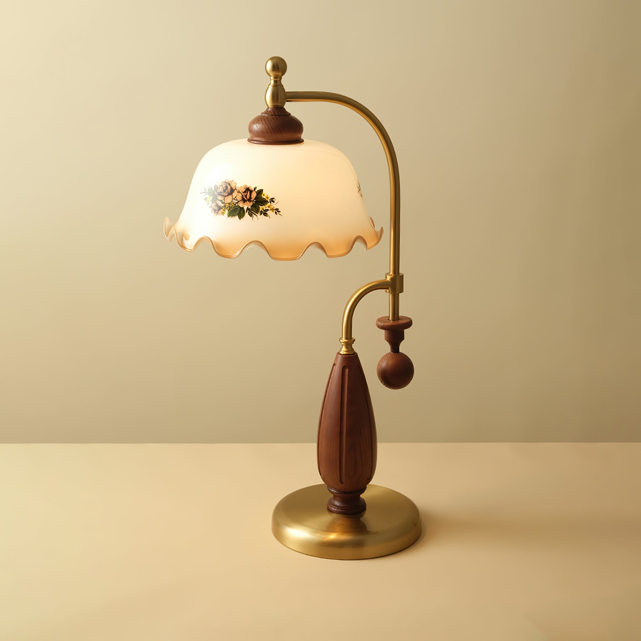Caspian Wood Vintage Table Lamp - Letslighting