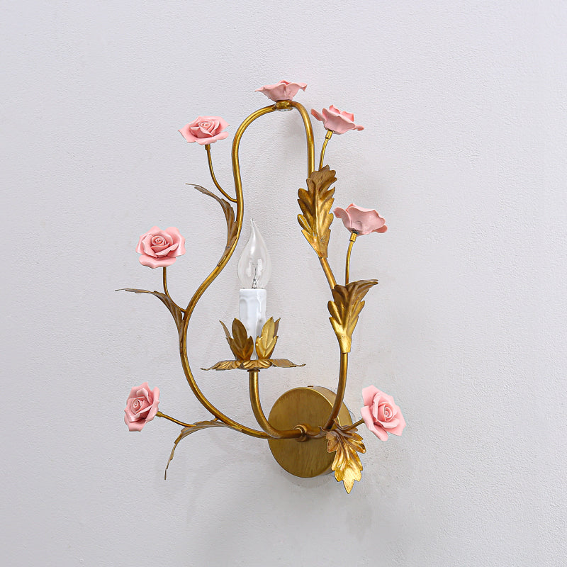 Orvara Individual Creativity Floral Ceramic Wall Lamp - Letslighting