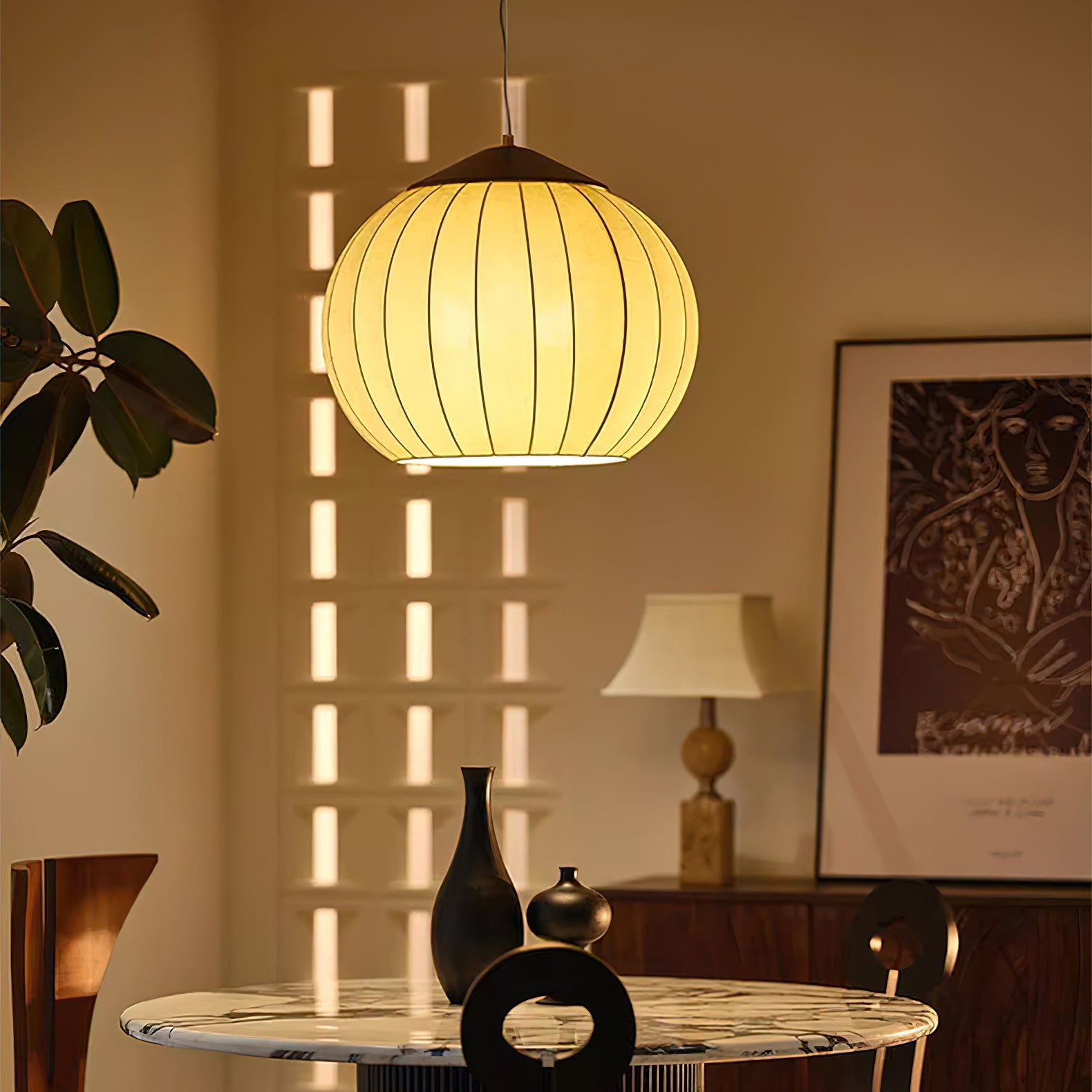 Lustra Pendant Lamp Lantern Minimalist - Letslighting